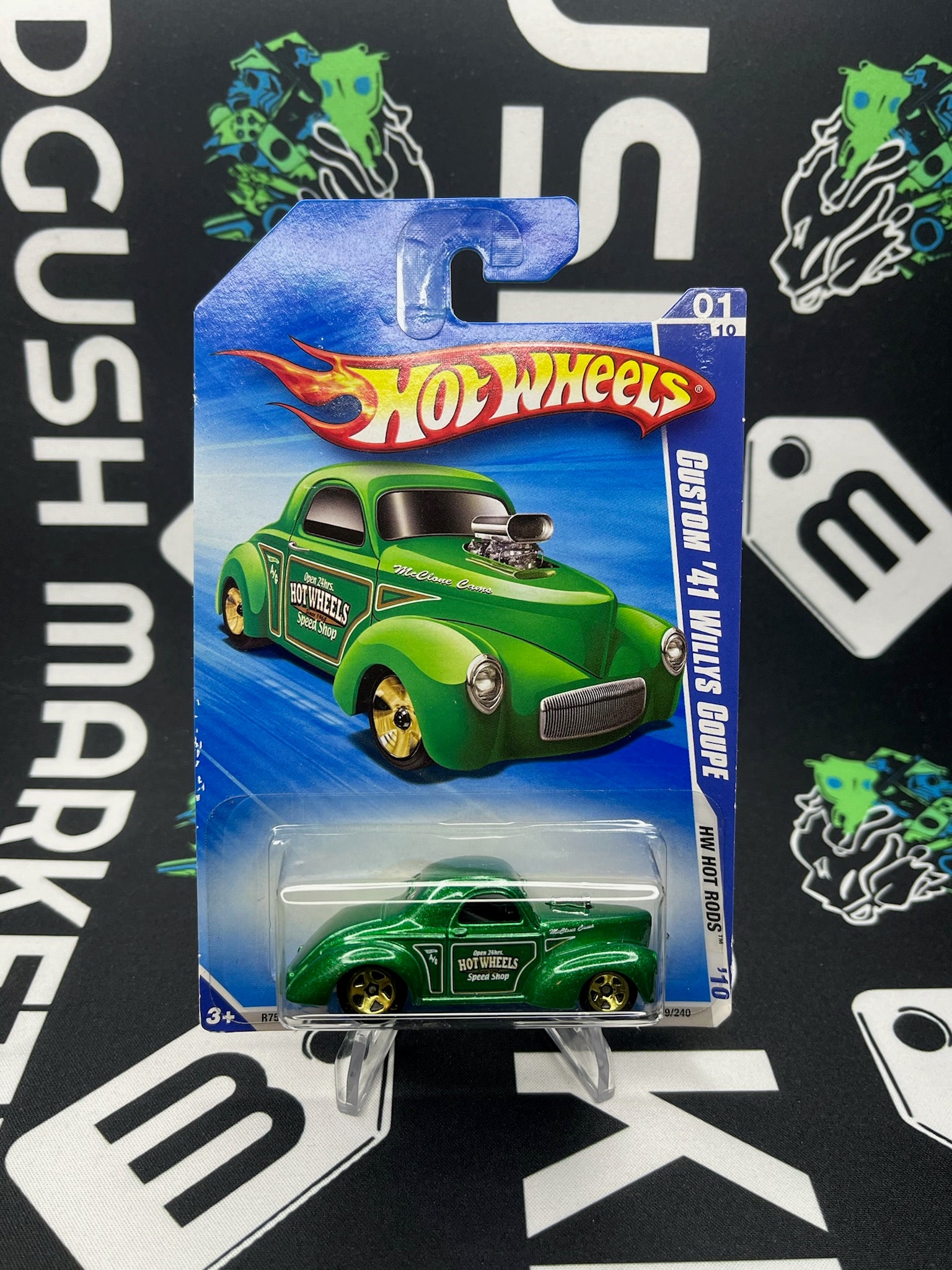 HOT WHEELS Custom ‘41 Willys Coupe - Green