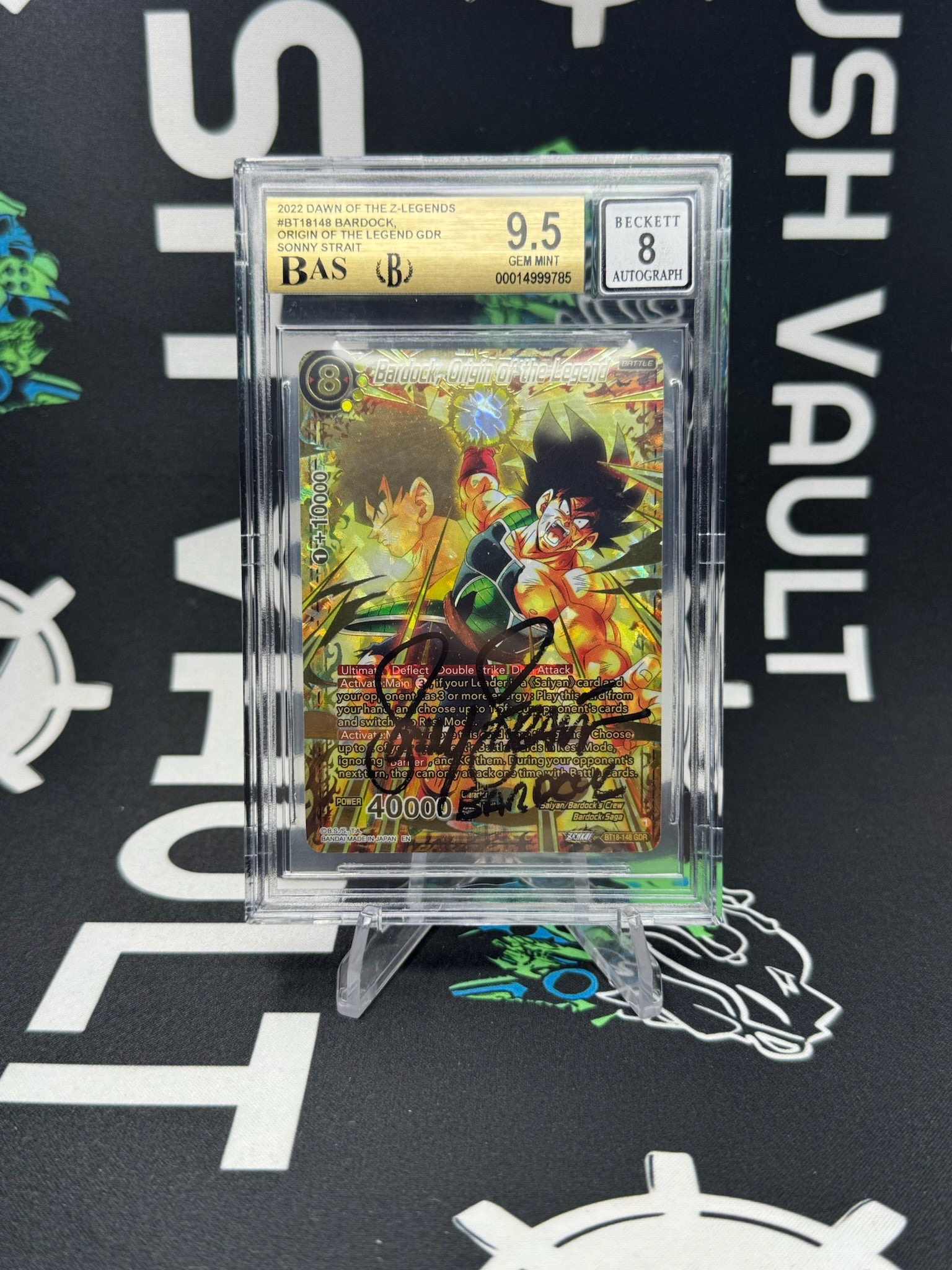 Signed DRAGON BALL SUPER Bardock - God Rare