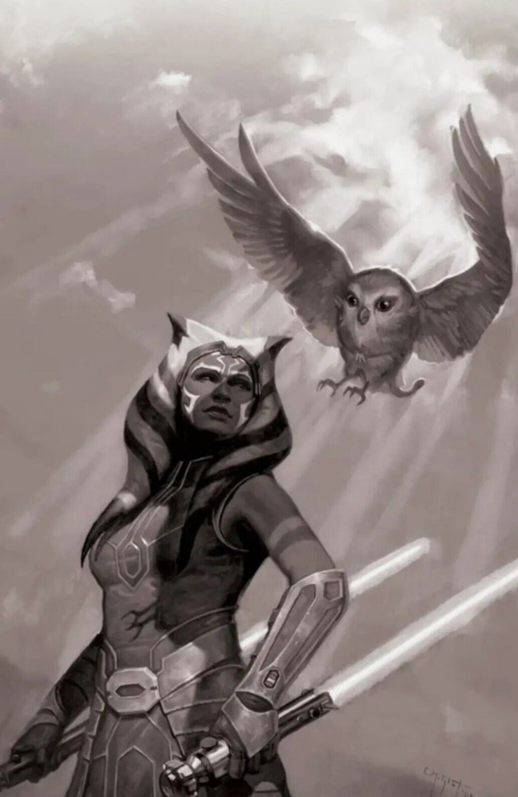 COMICS Doctor Aphra #36 Clone Wars 15th
Anniversary TRINITY EXCLUSIVE B&W
Virgin Variant by E.M Gist