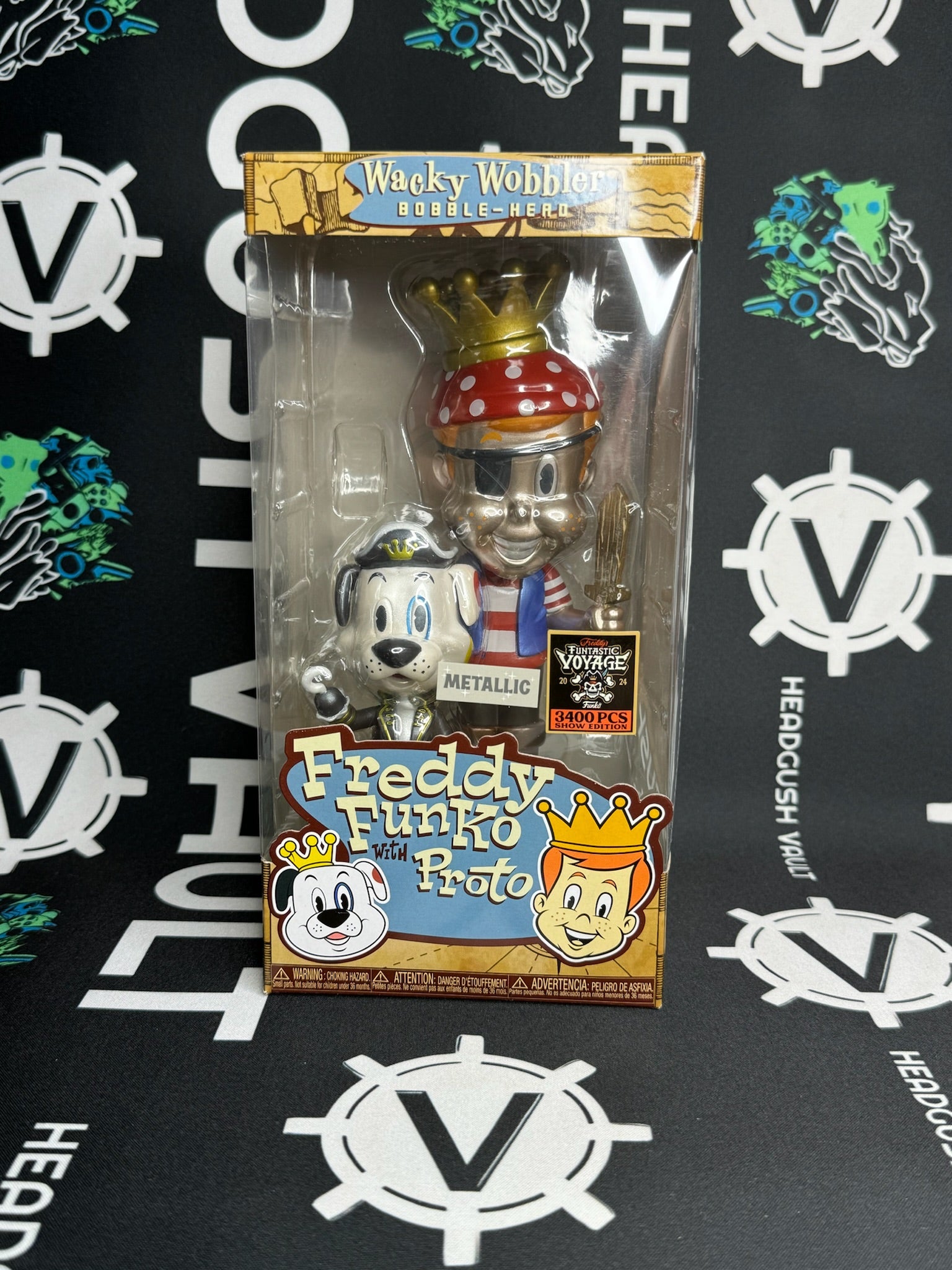 WACKY WOBBLER Freddy Funko With Proto (Funtastic Voyage - FunDays) - Metallic