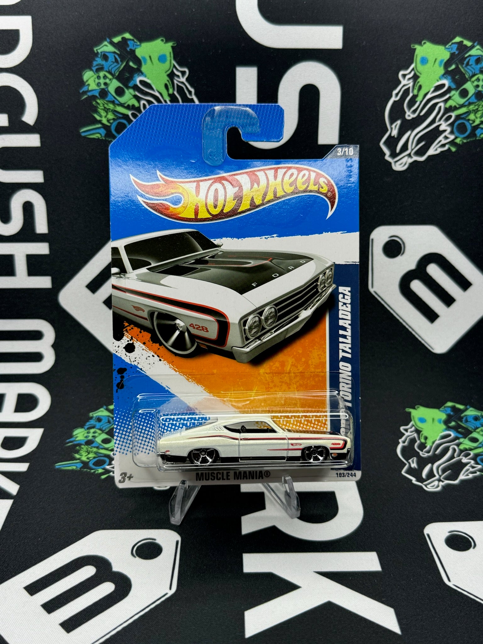 HOT WHEELS ‘69 Ford Torino Talladega - White