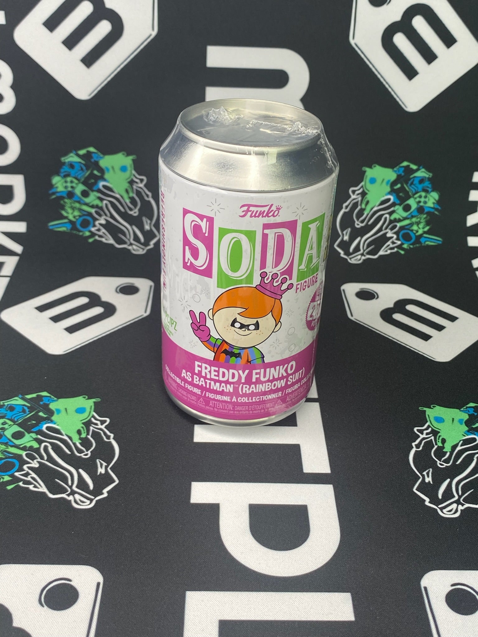 SODA Freddy Funko as Batman - Rainbow Suit (Camp Fundays)