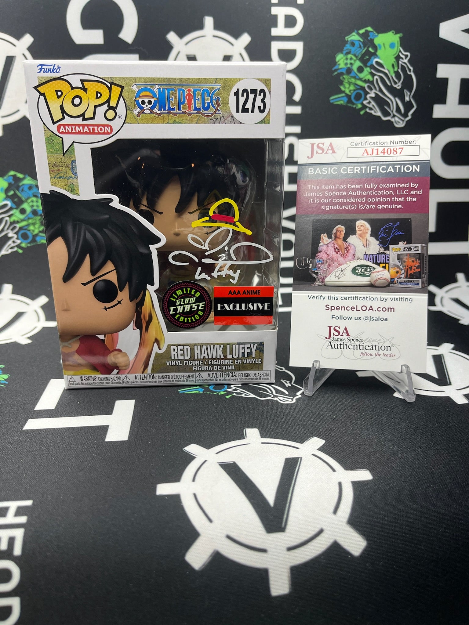 POP Red Hawk Luffy (AAA Anime) - Signed - Chase
