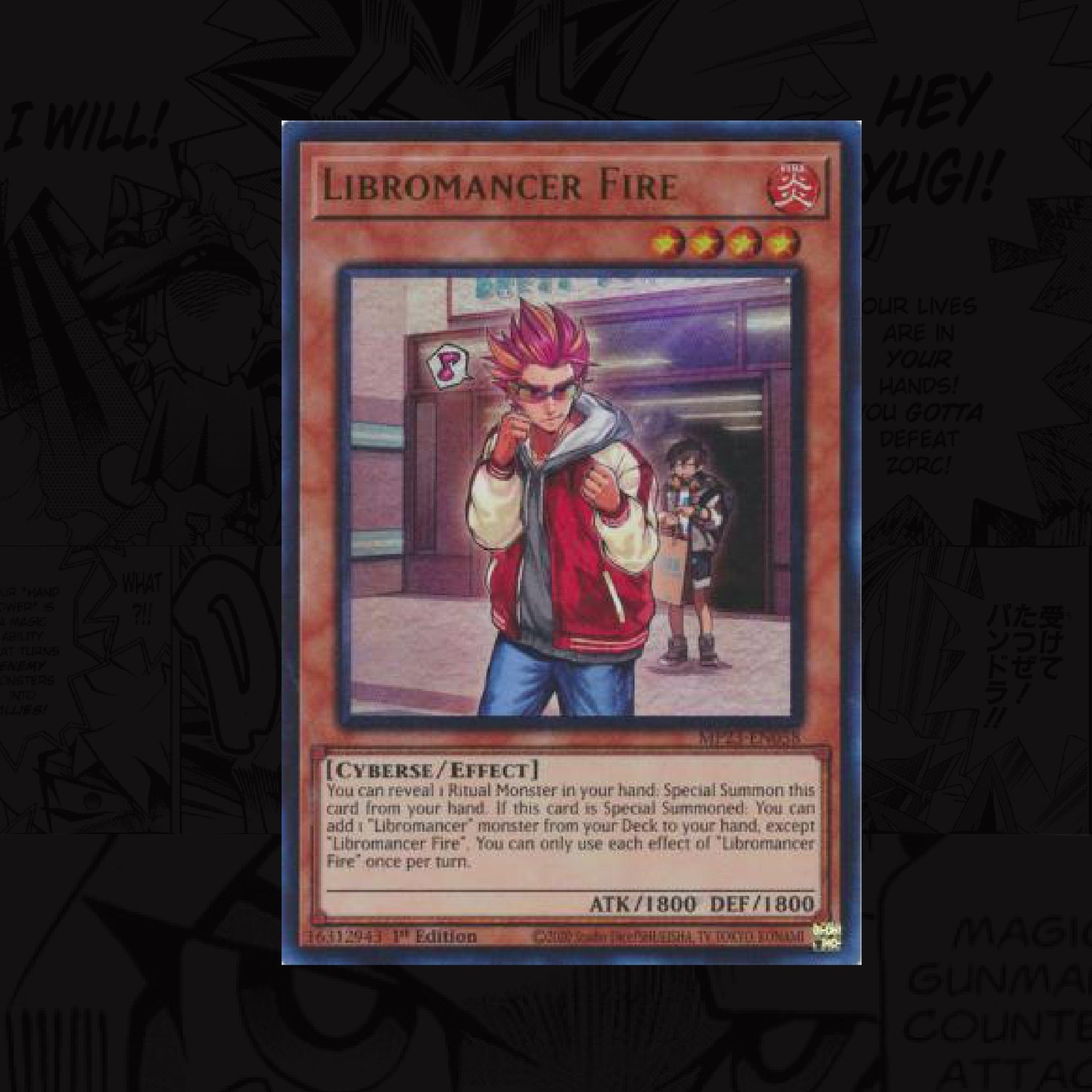 YUGIOH Libromancer Fire