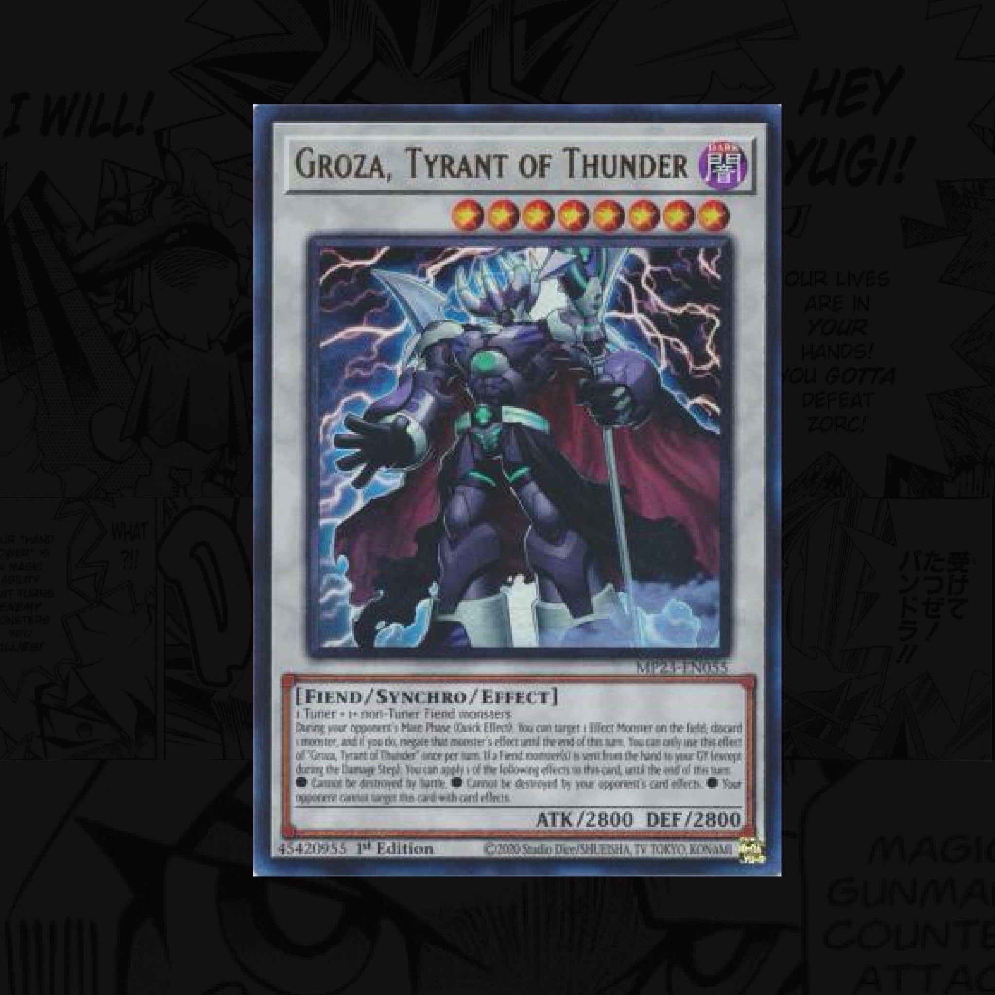 YUGIOH Groza, Tyrant of Thunder