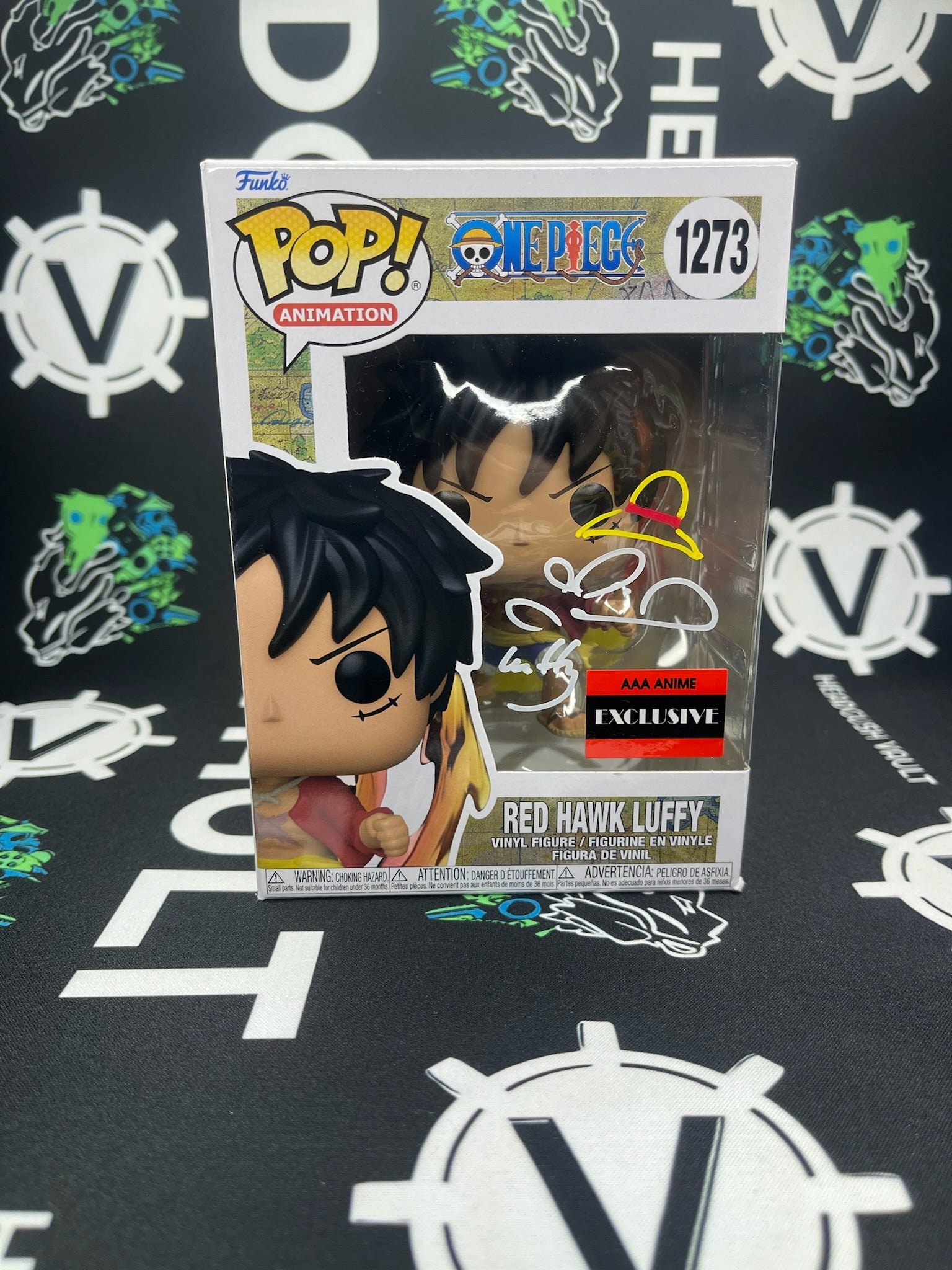 POP Red Hawk Luffy (AAA Anime) - Signed - White