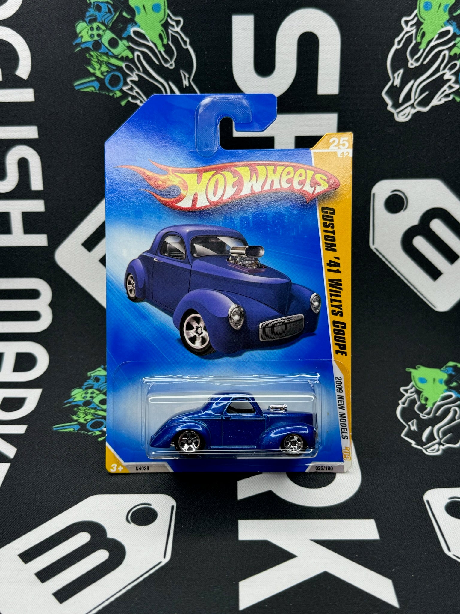 HOT WHEELS Custom ‘41 Willys Coupe- Blue
