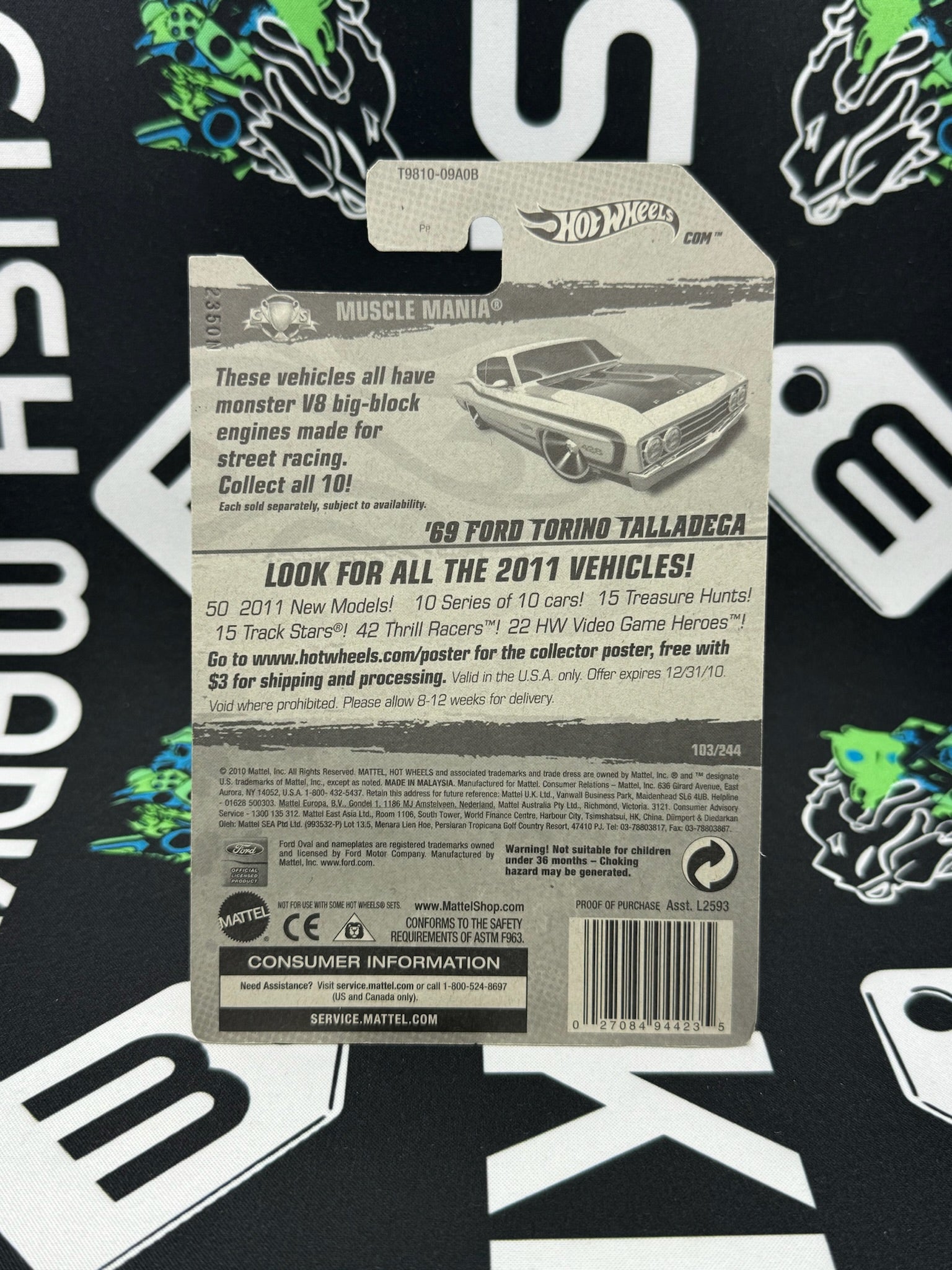 HOT WHEELS ‘69 Ford Torino Talladega - White