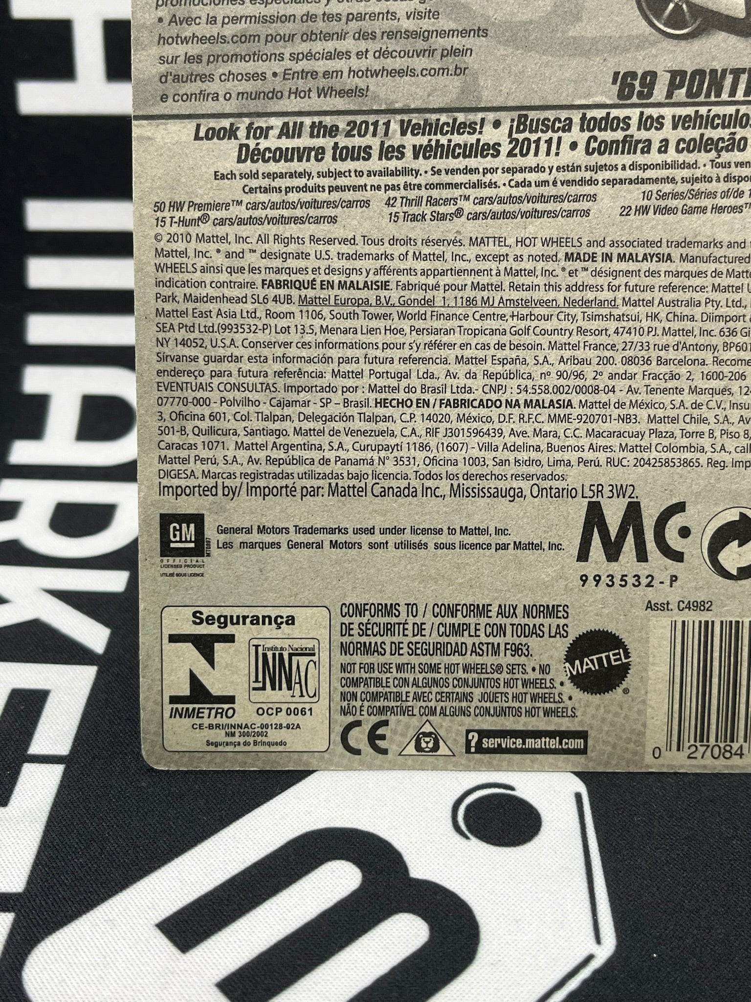 HOT WHEELS ‘69 Pontiac GTO