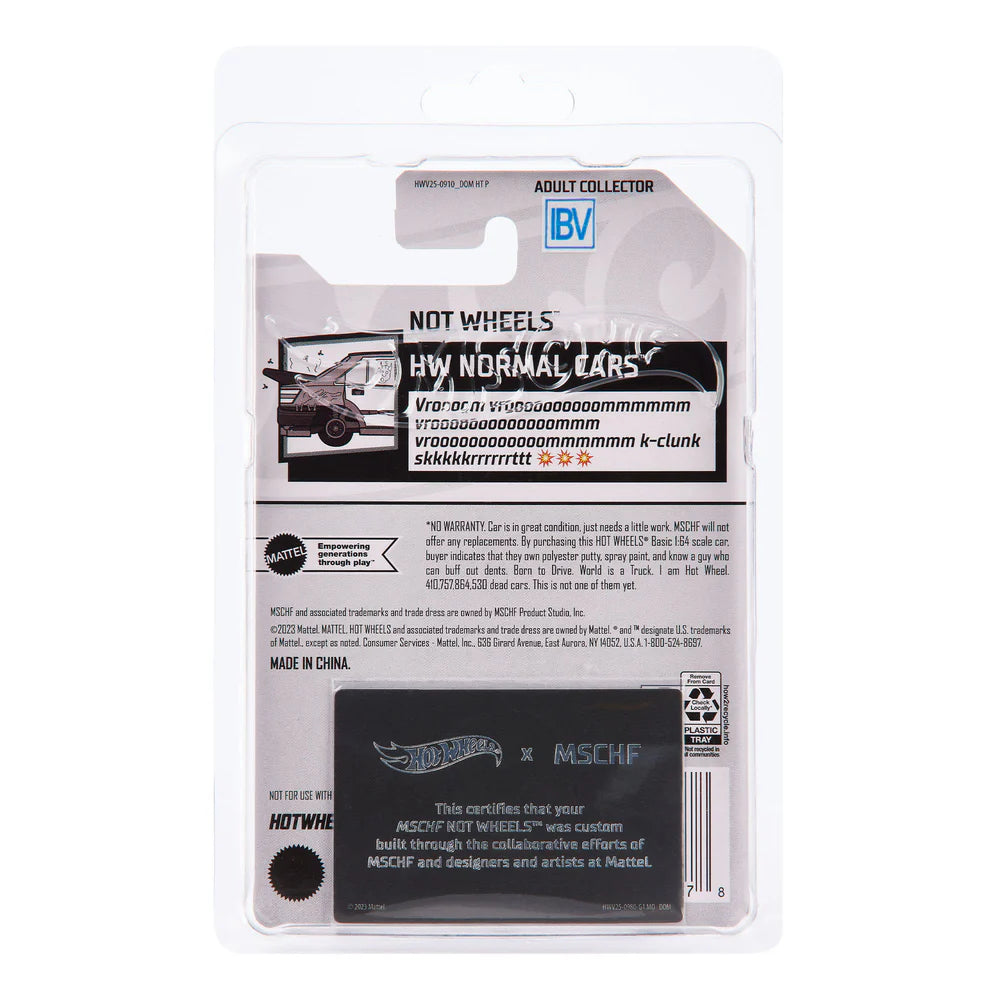 Pre Order HOT WHEELS x MSCHF Not Wheels
