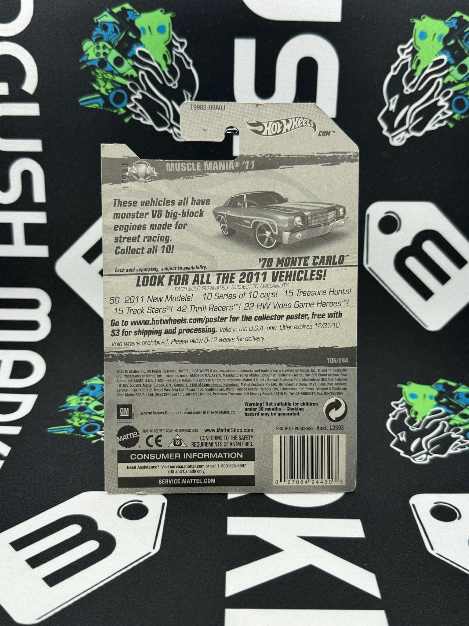 HOT WHEELS ‘70 Monte Carlo - Blue