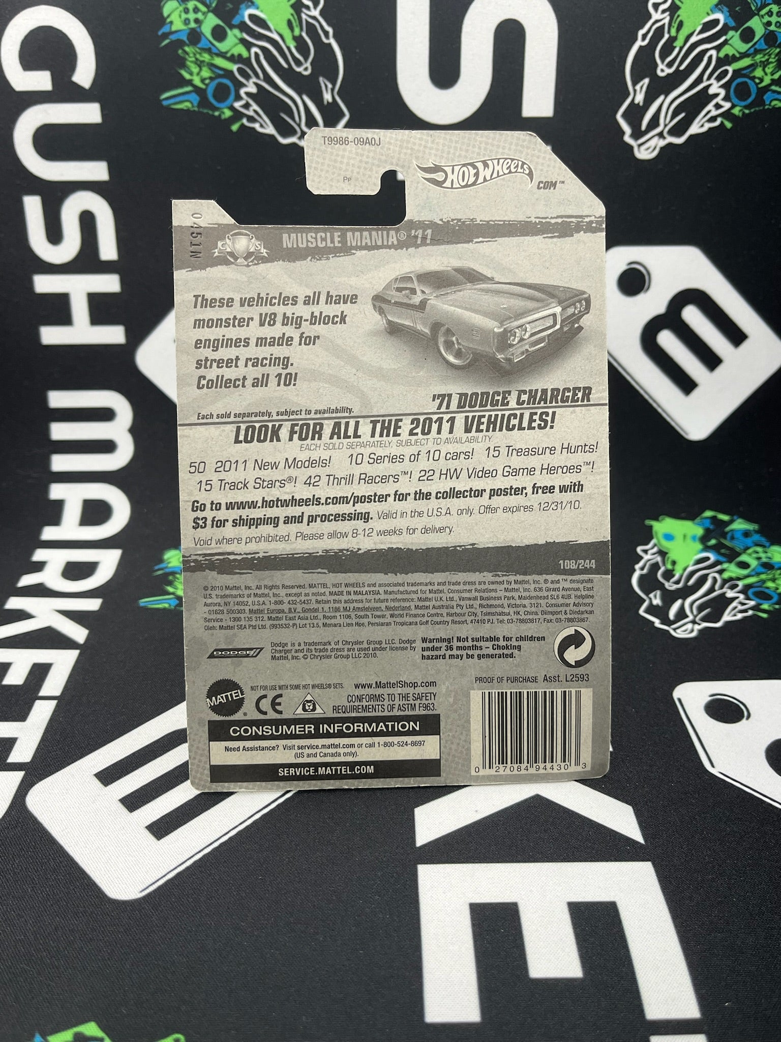 HOT WHEELS ‘71 Dodge Charger - Blue