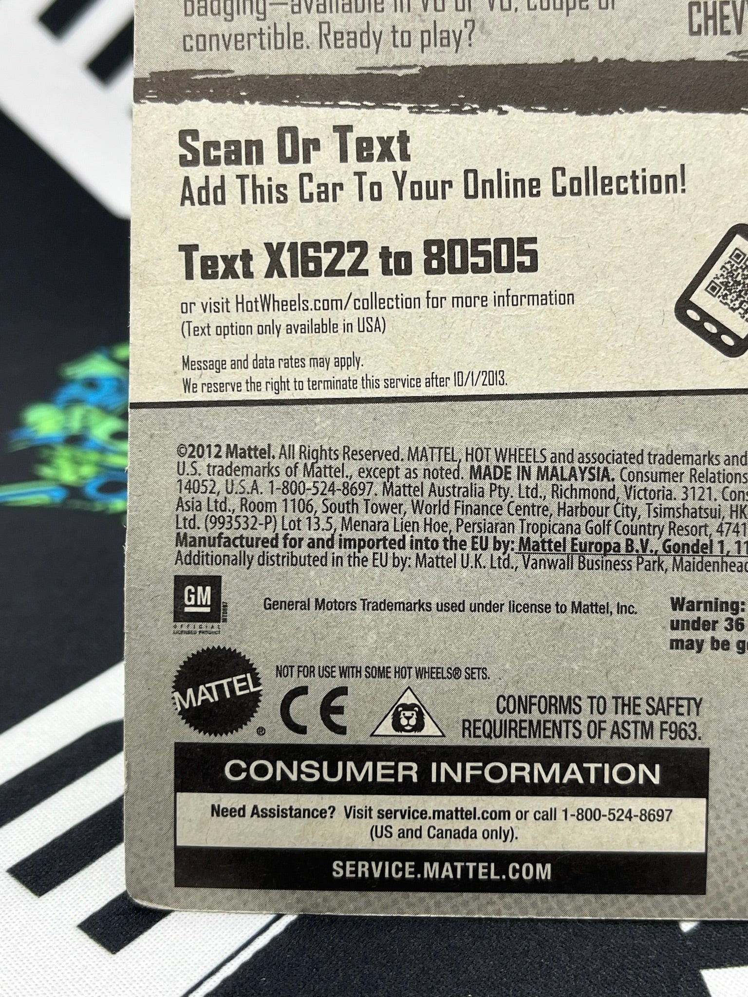 HOT WHEELS Chevy Camaro Special Edition