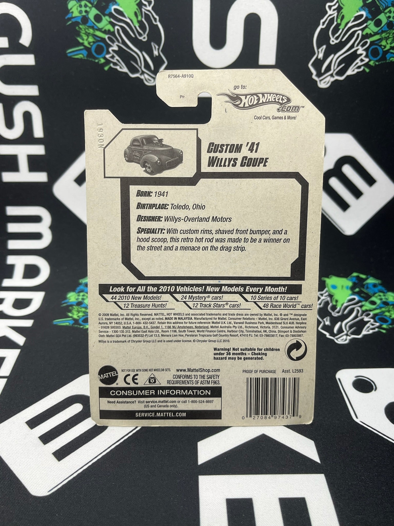 HOT WHEELS Custom ‘41 Willys Coupe - Green