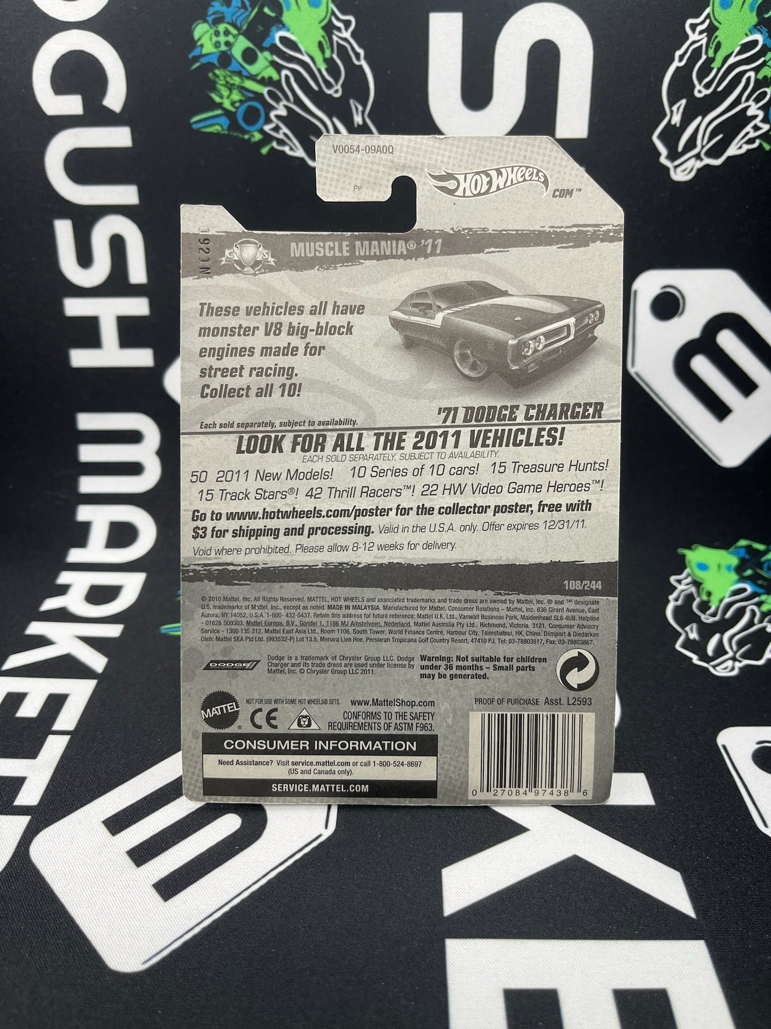 HOT WHEELS ‘71 Dodge Charger - Teal