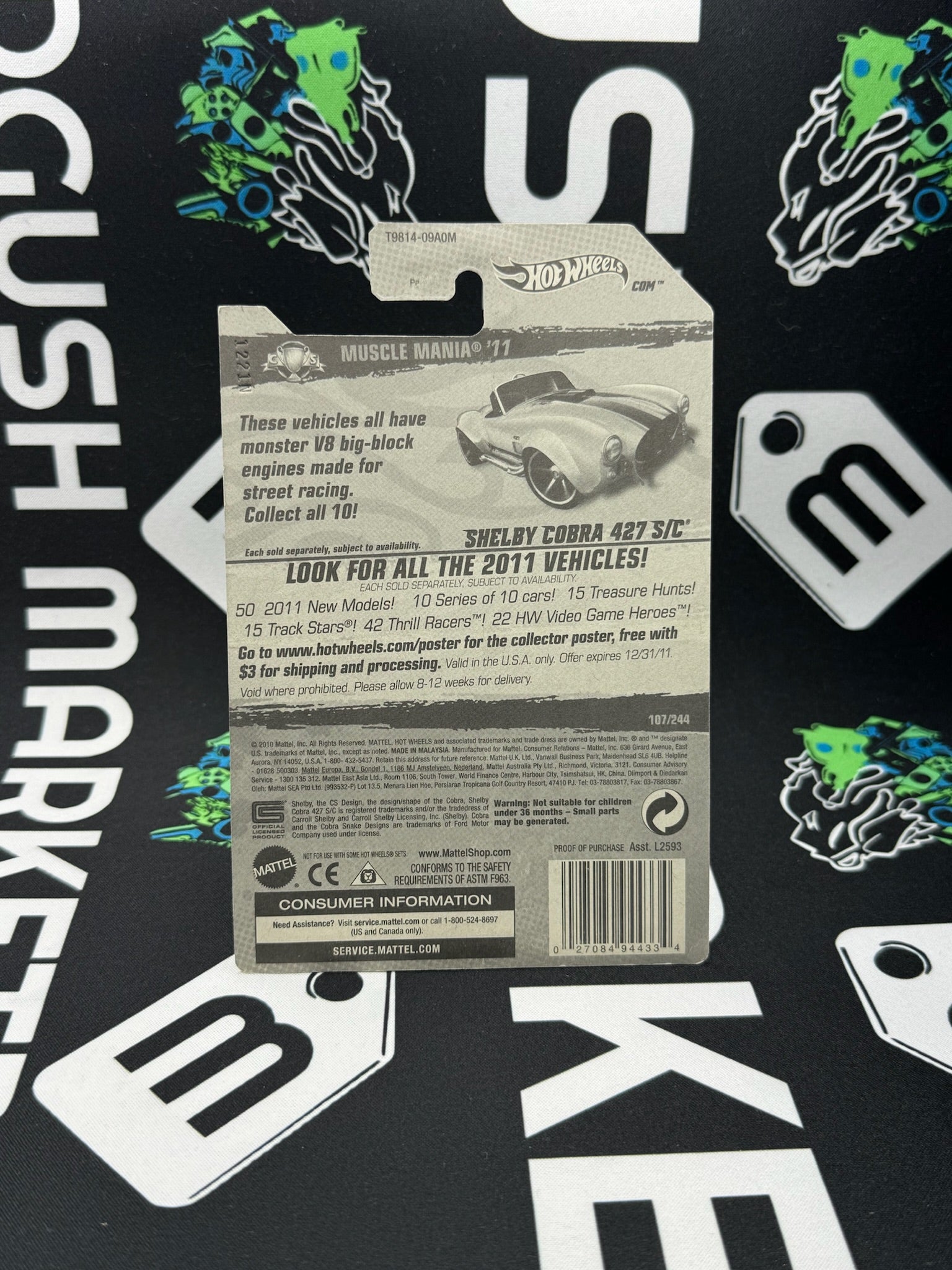 HOT WHEELS Shelby Cobra 427 S/C - Silver