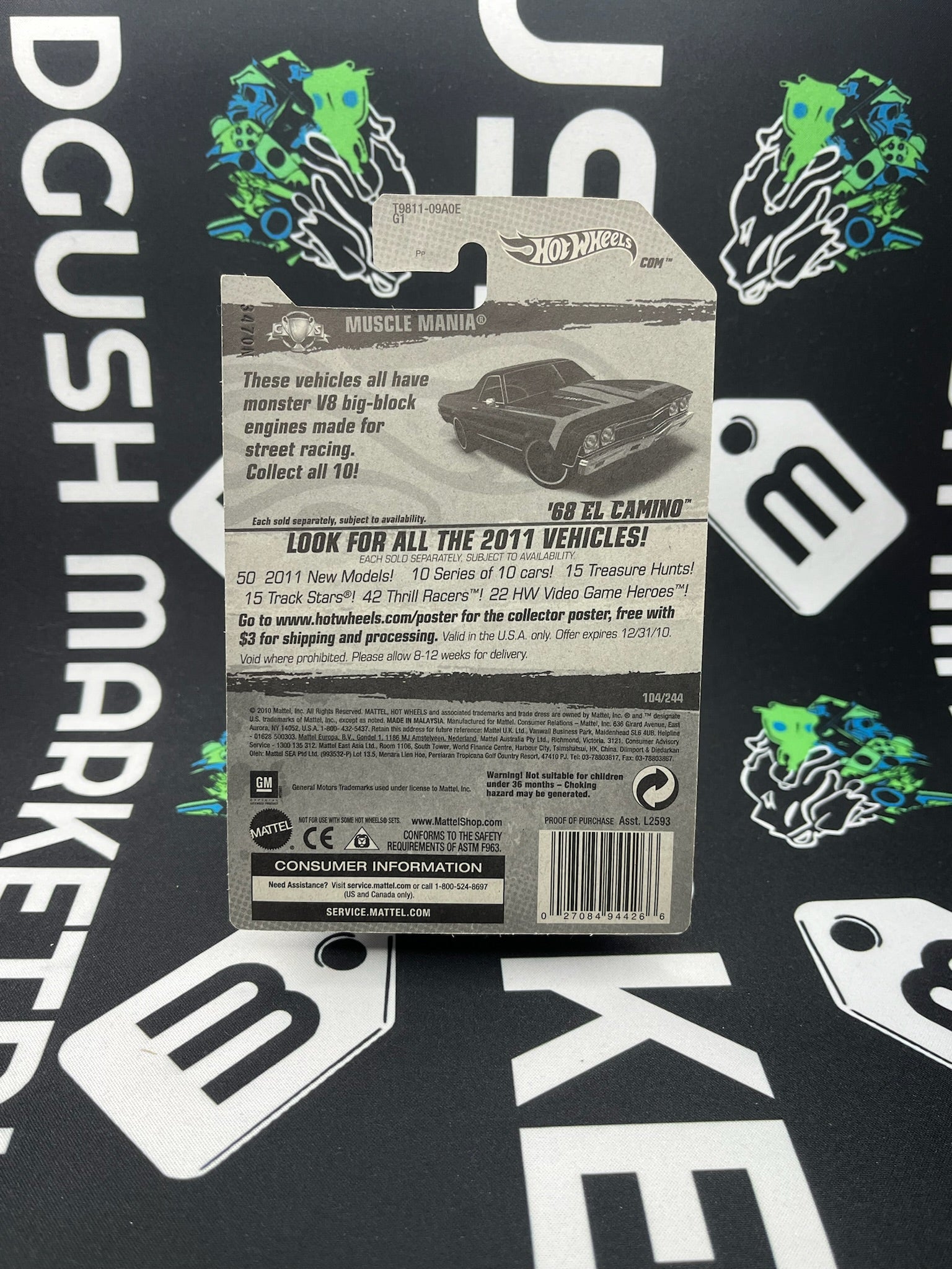 HOT WHEELS ‘68 El Camino - Black