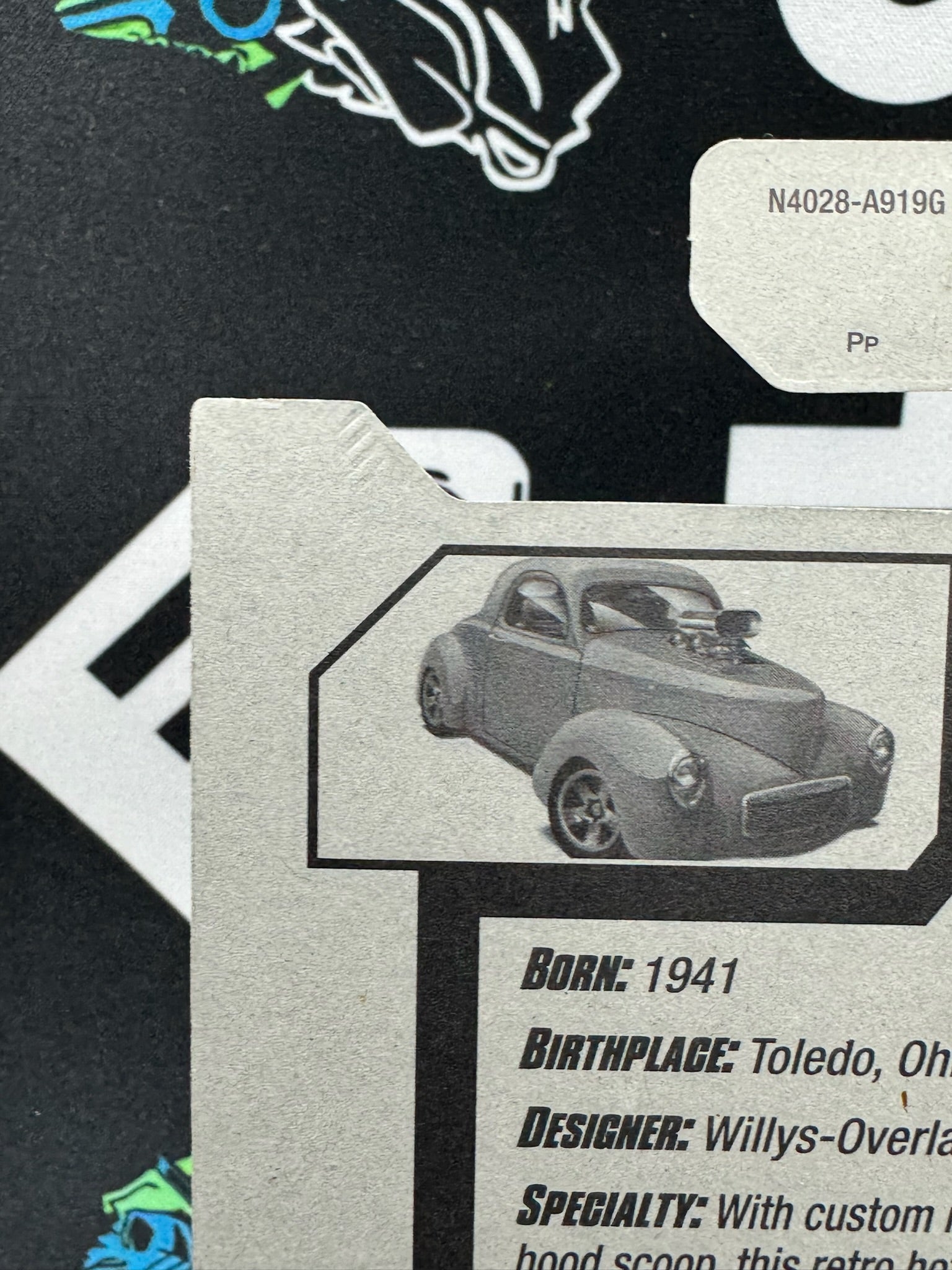 HOT WHEELS Custom ‘41 Willys Coupe- Blue