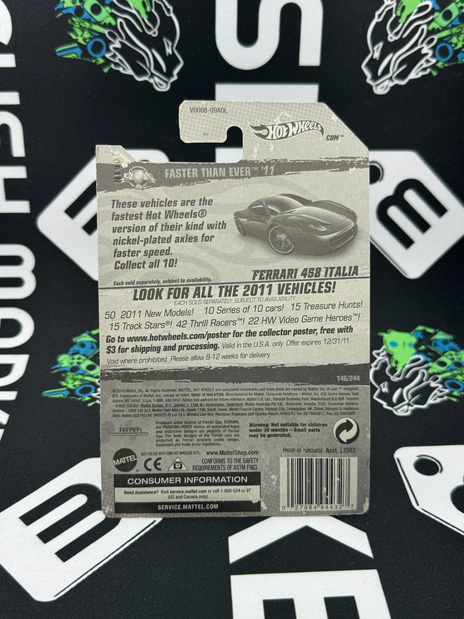 HOT WHEELS Ferrari 458 Italia