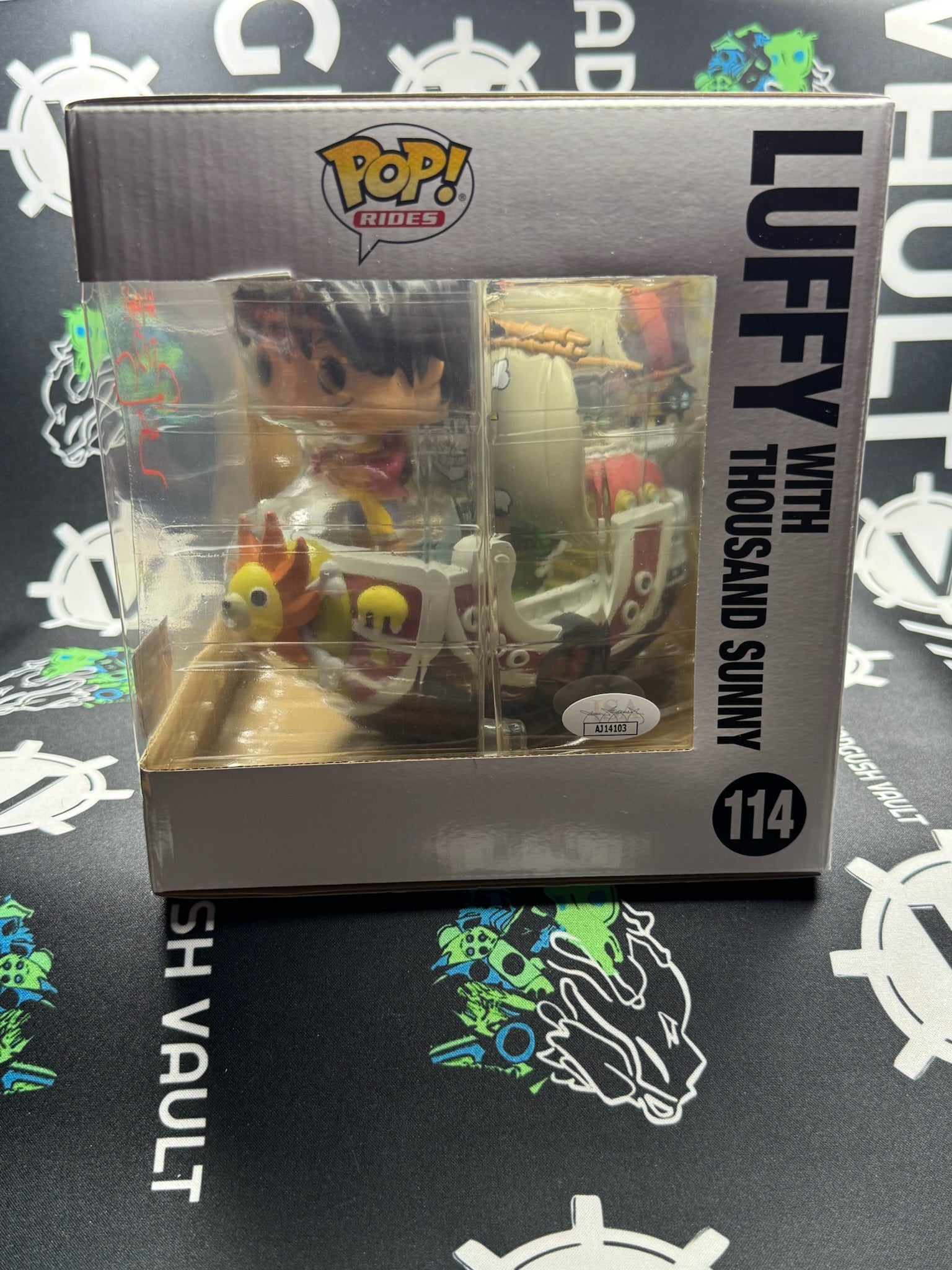Signed POP Luffy With Thousand Sunny