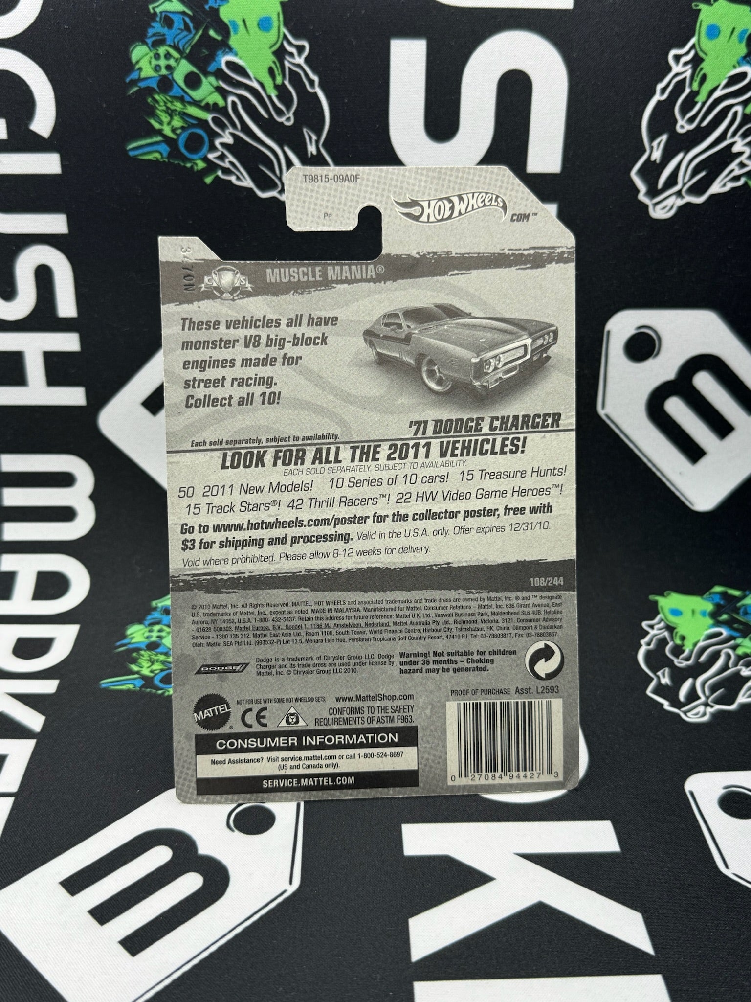 HOT WHEELS ‘71 Dodge Charger - Pink