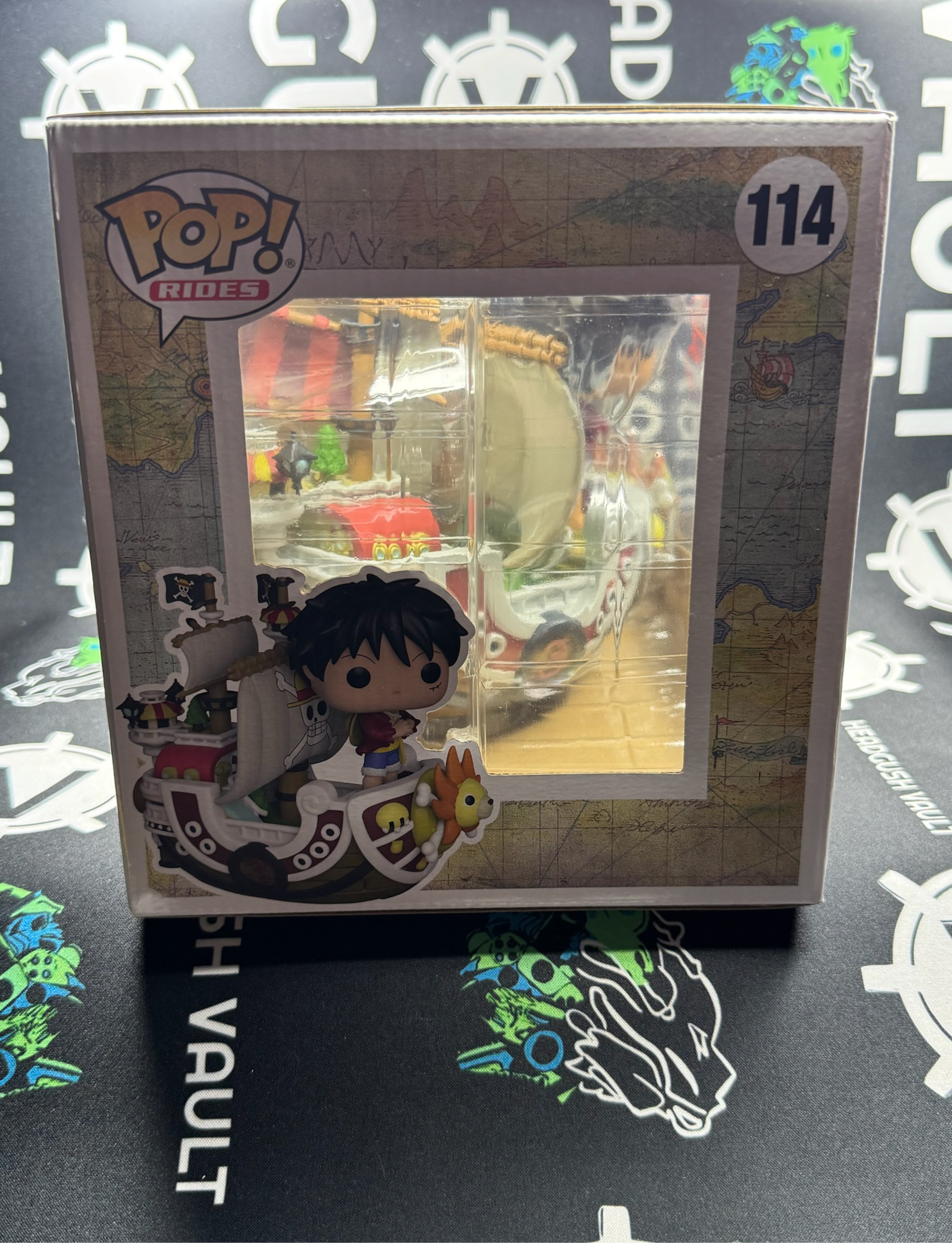 Signed POP Luffy With Thousand Sunny