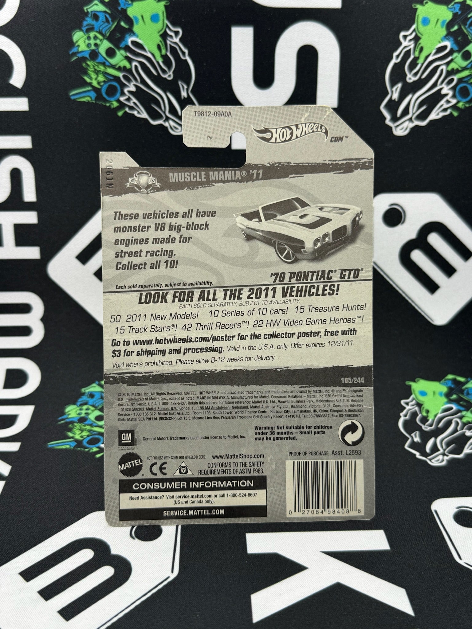 HOT WHEELS ‘70 Pontiac GTO