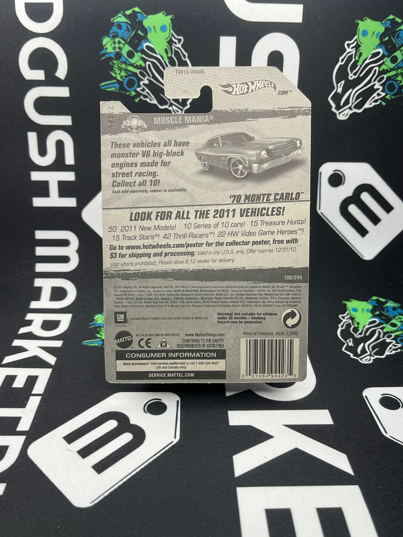 HOT WHEELS ‘70 Monte Carlo - Green