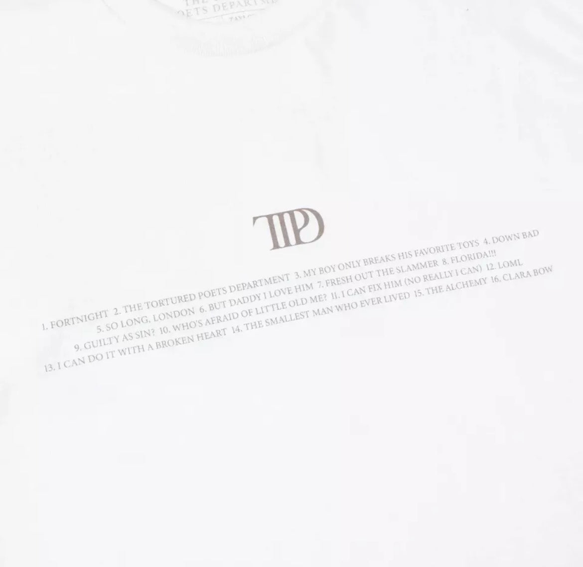 THE TORTURED POETS DEPARTMENT T-Shirt (Capital One)