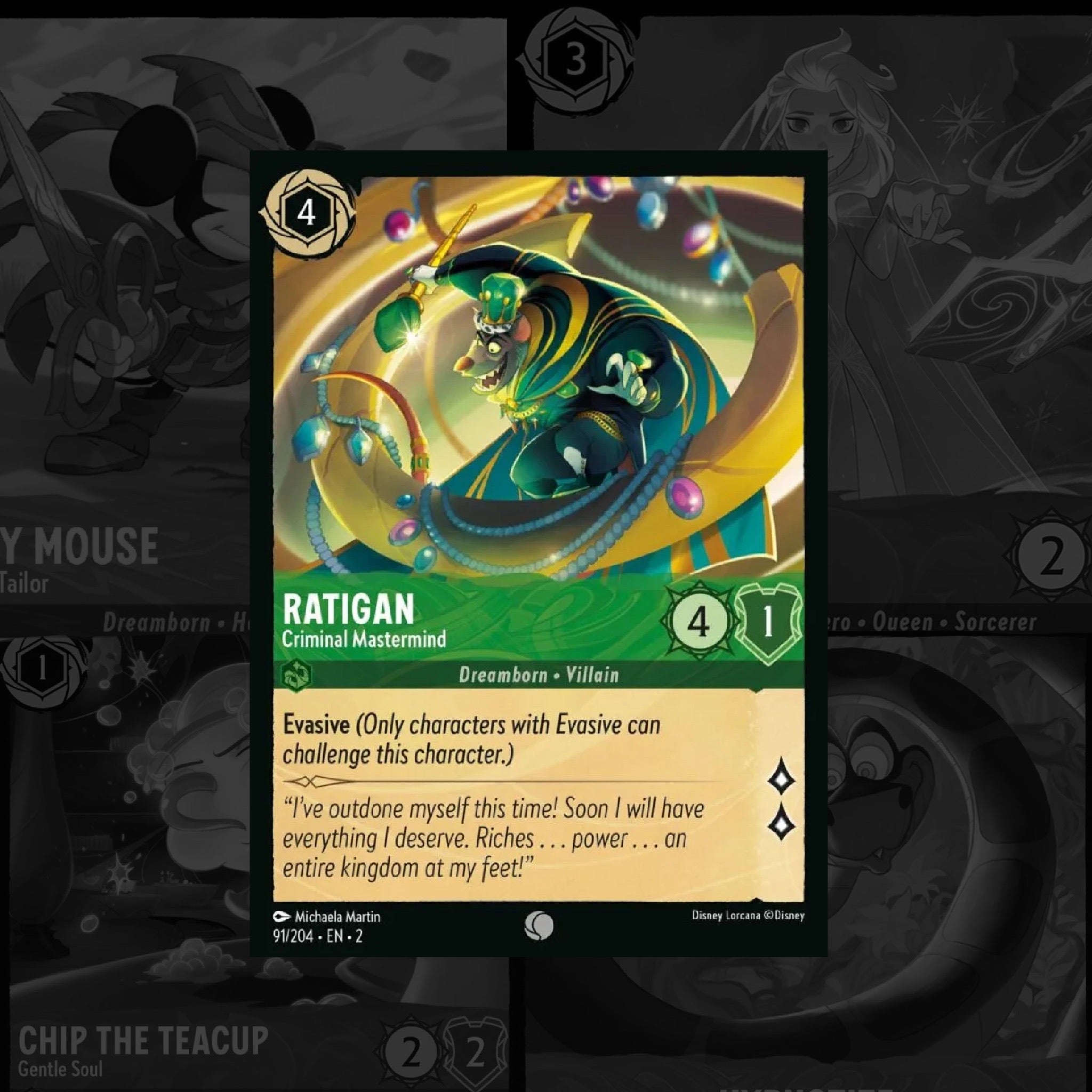 LORCANA Ratigan - Criminal Mastermind