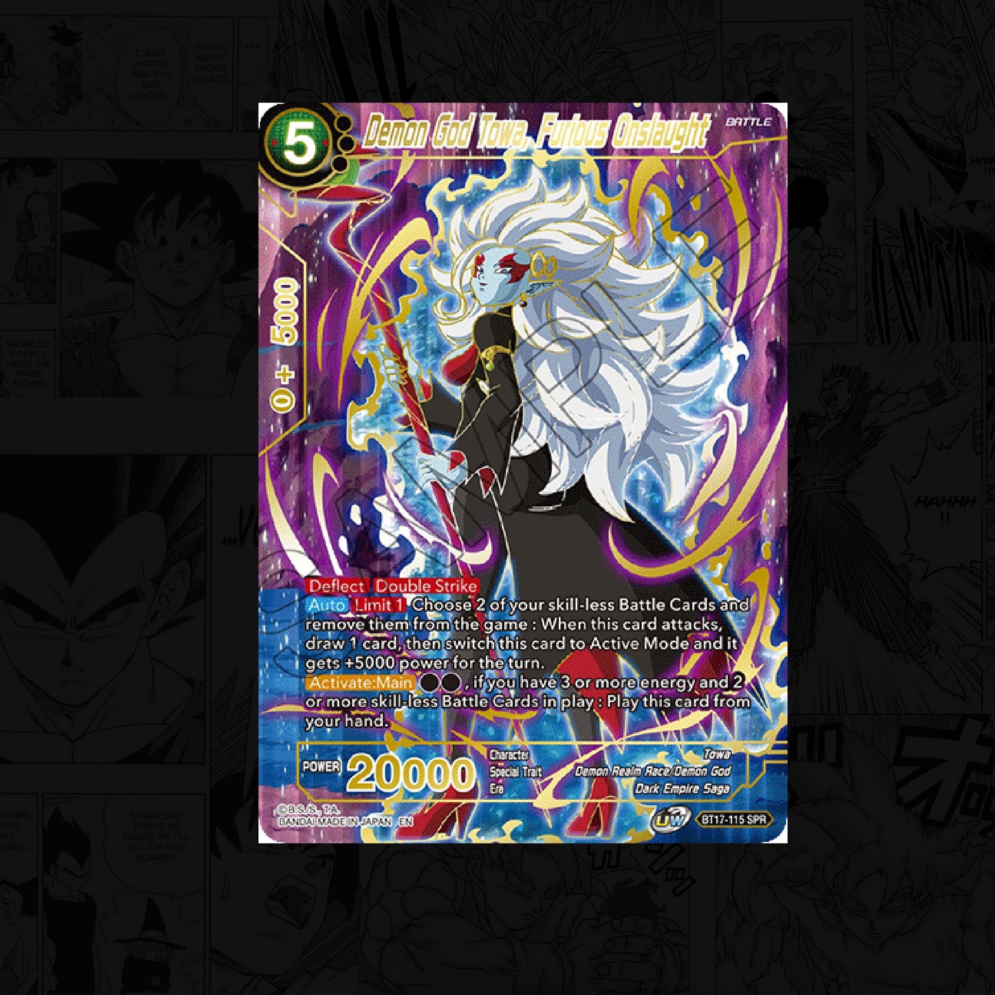 DRAGON BALL SUPER Demon God Towa, Furious Onslaught