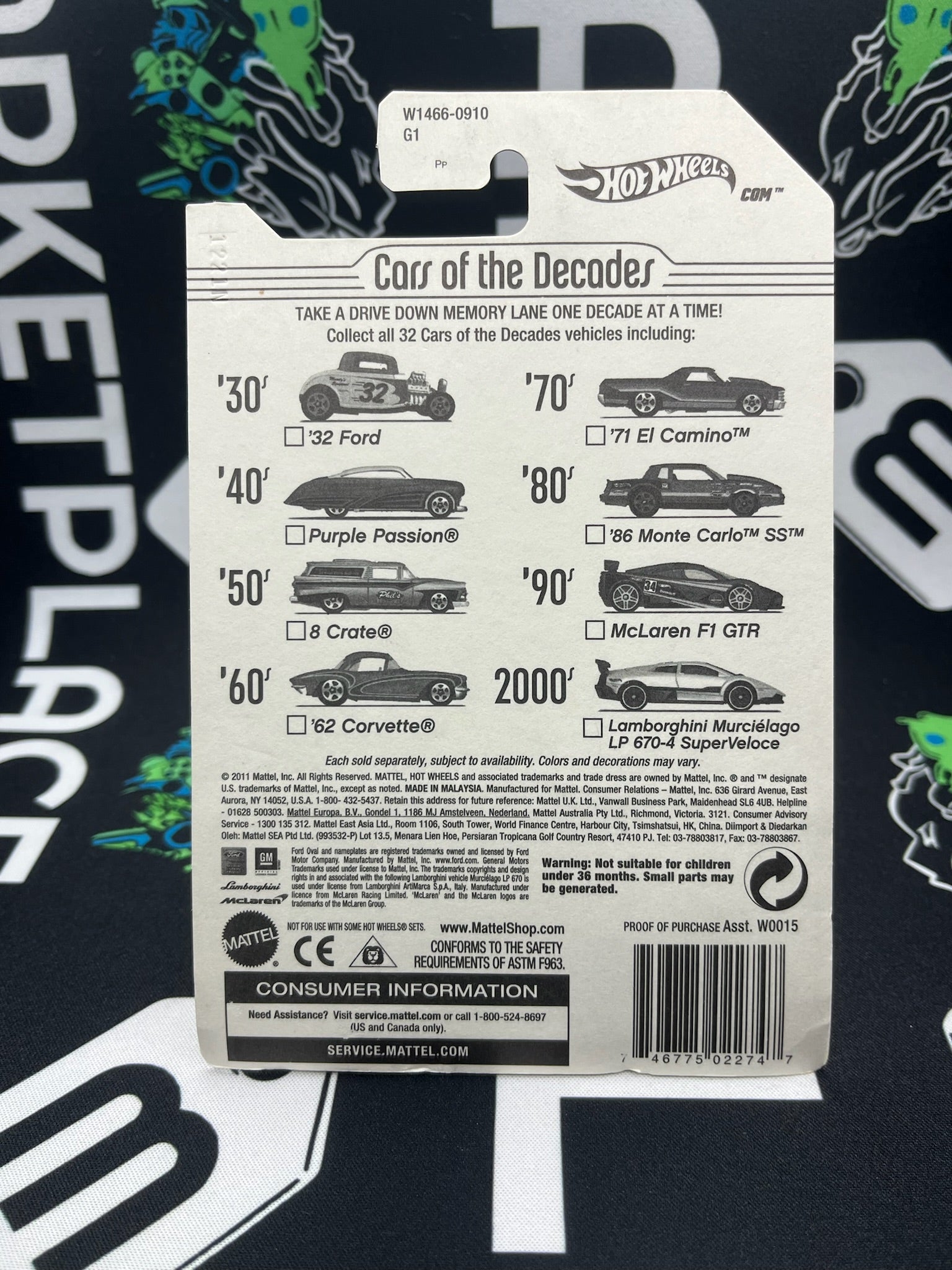 HOT WHEELS 8 Crate - The 50’s Cars of the Decades