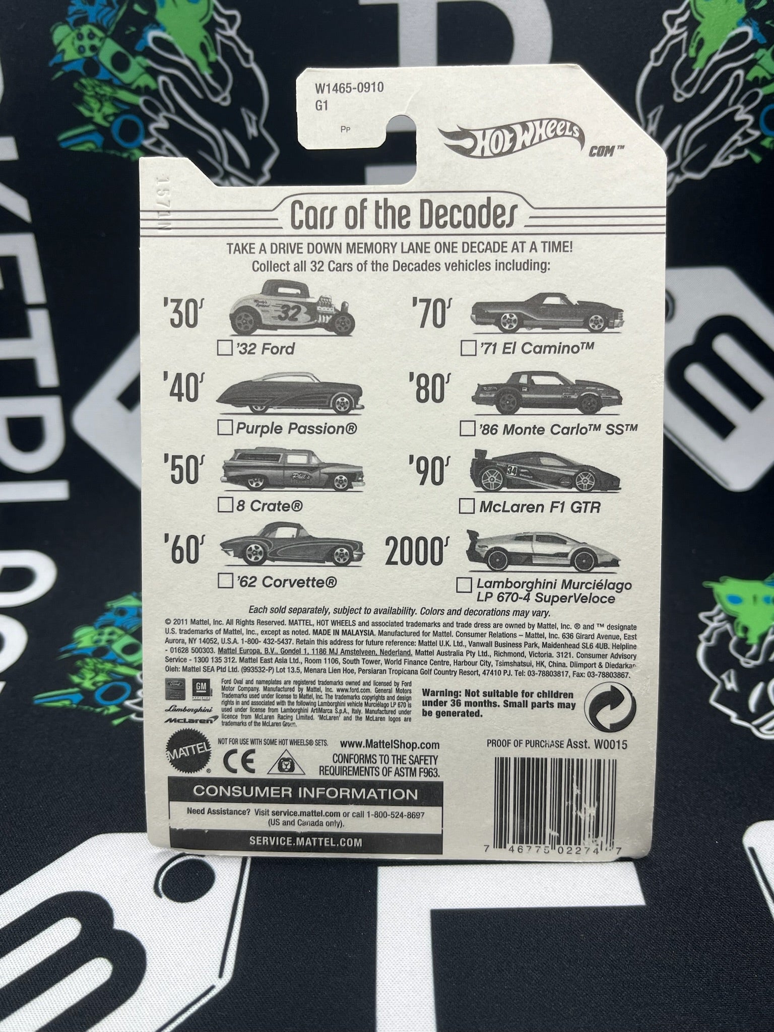 HOT WHEELS Purple Passion - Cars of the Decades