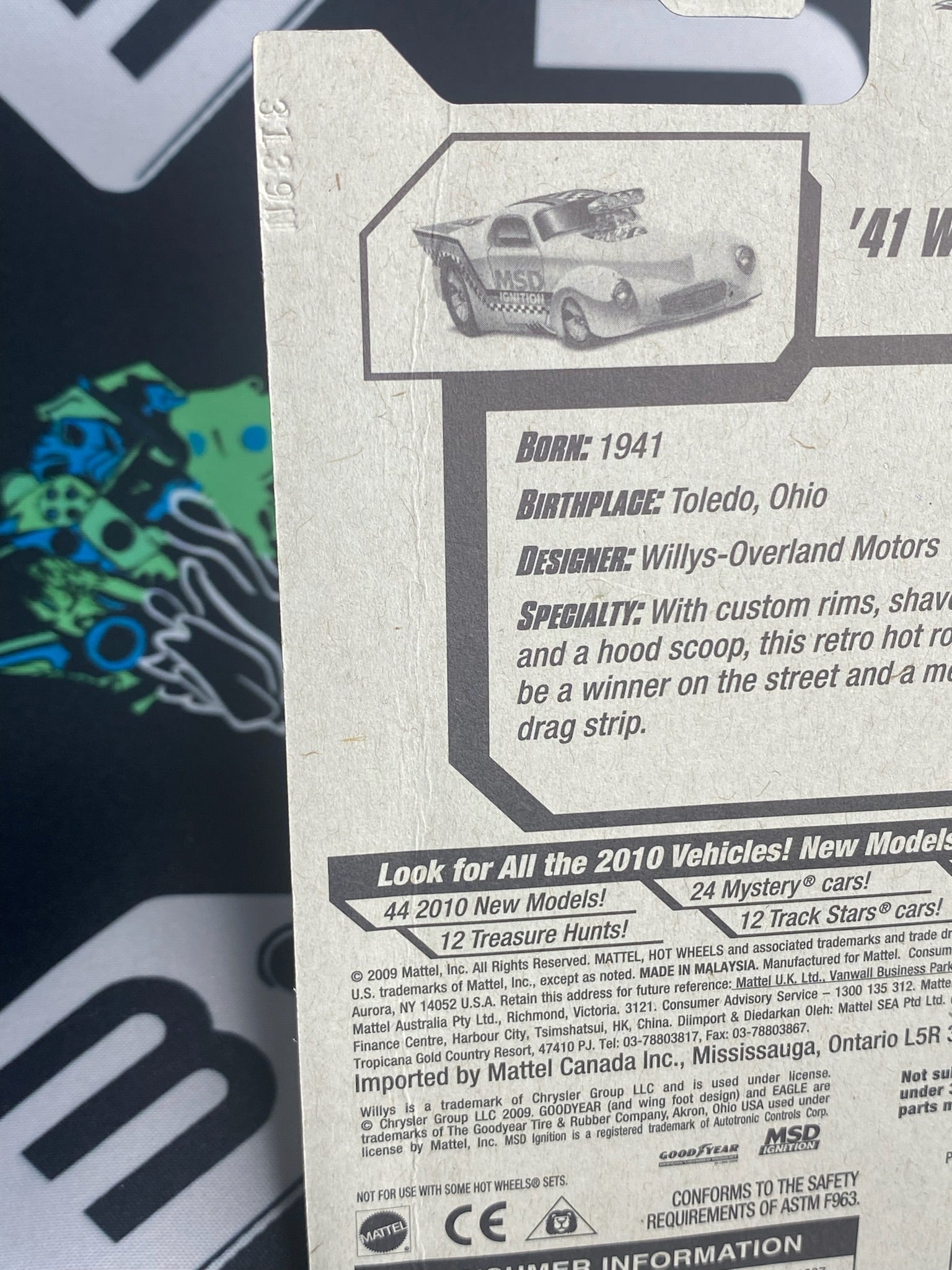 HOT WHEELS ‘41 Willys - Yellow