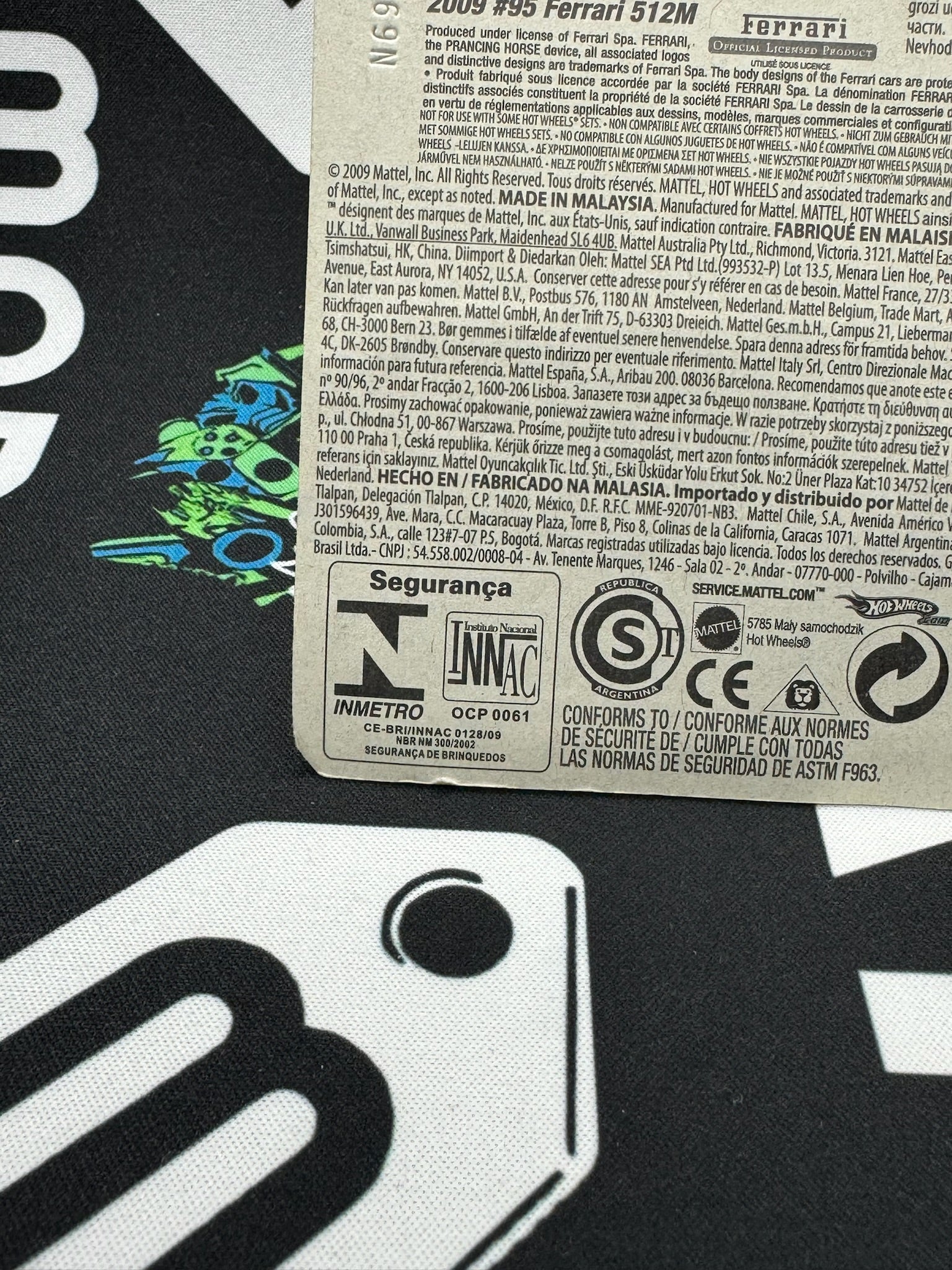 HOT WHEELS 2009 95 Ferrari 512M