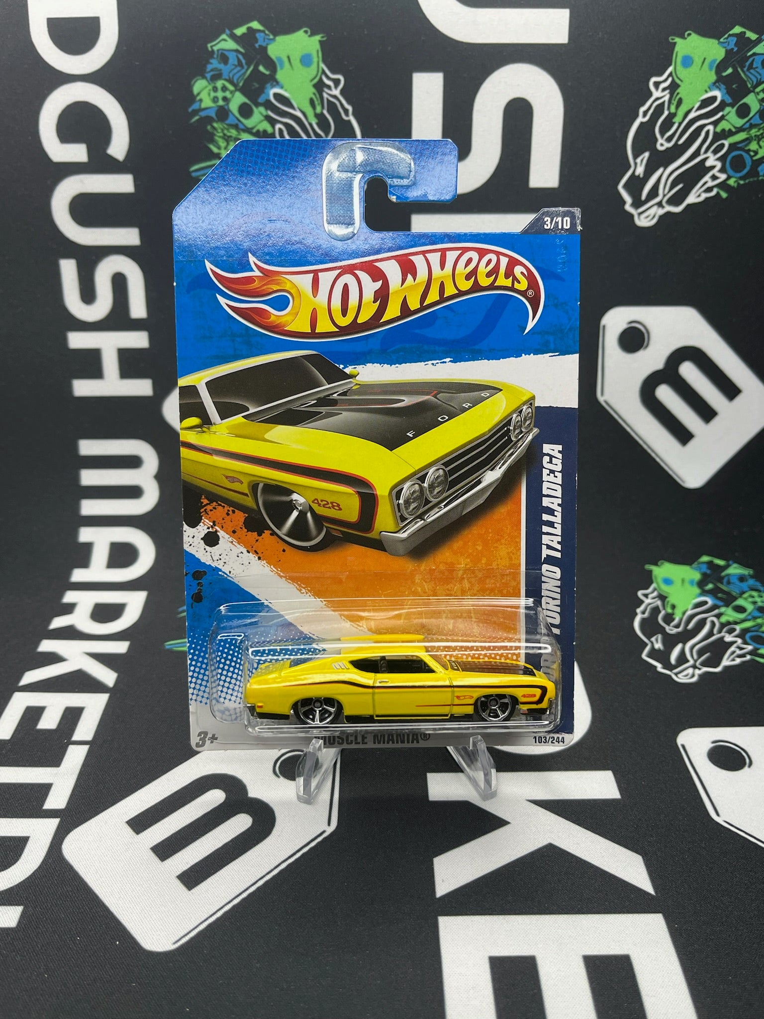 HOT WHEELS ‘69 Ford Torino Talladega - Yellow