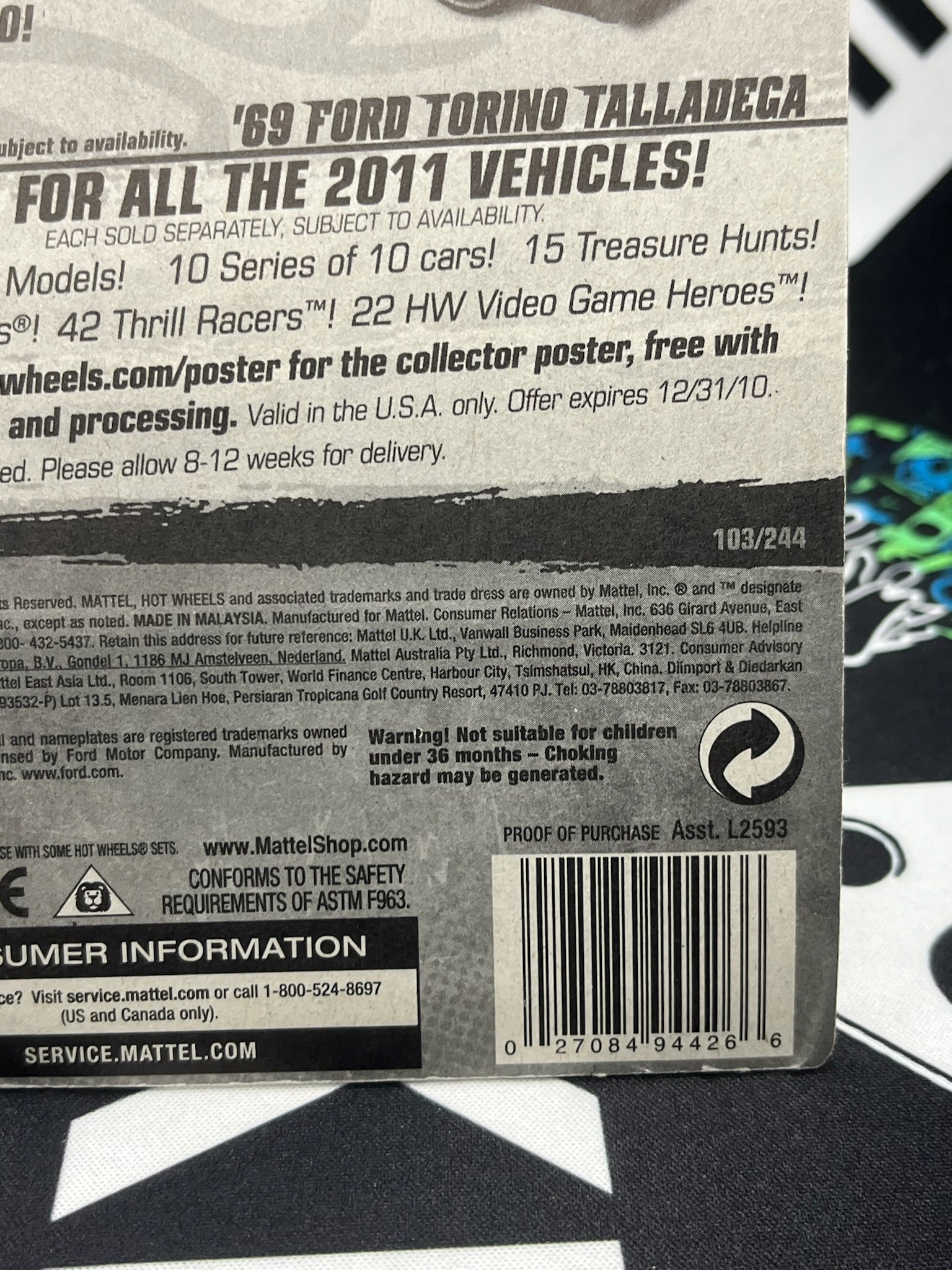 HOT WHEELS ‘69 Ford Torino Talladega - Yellow