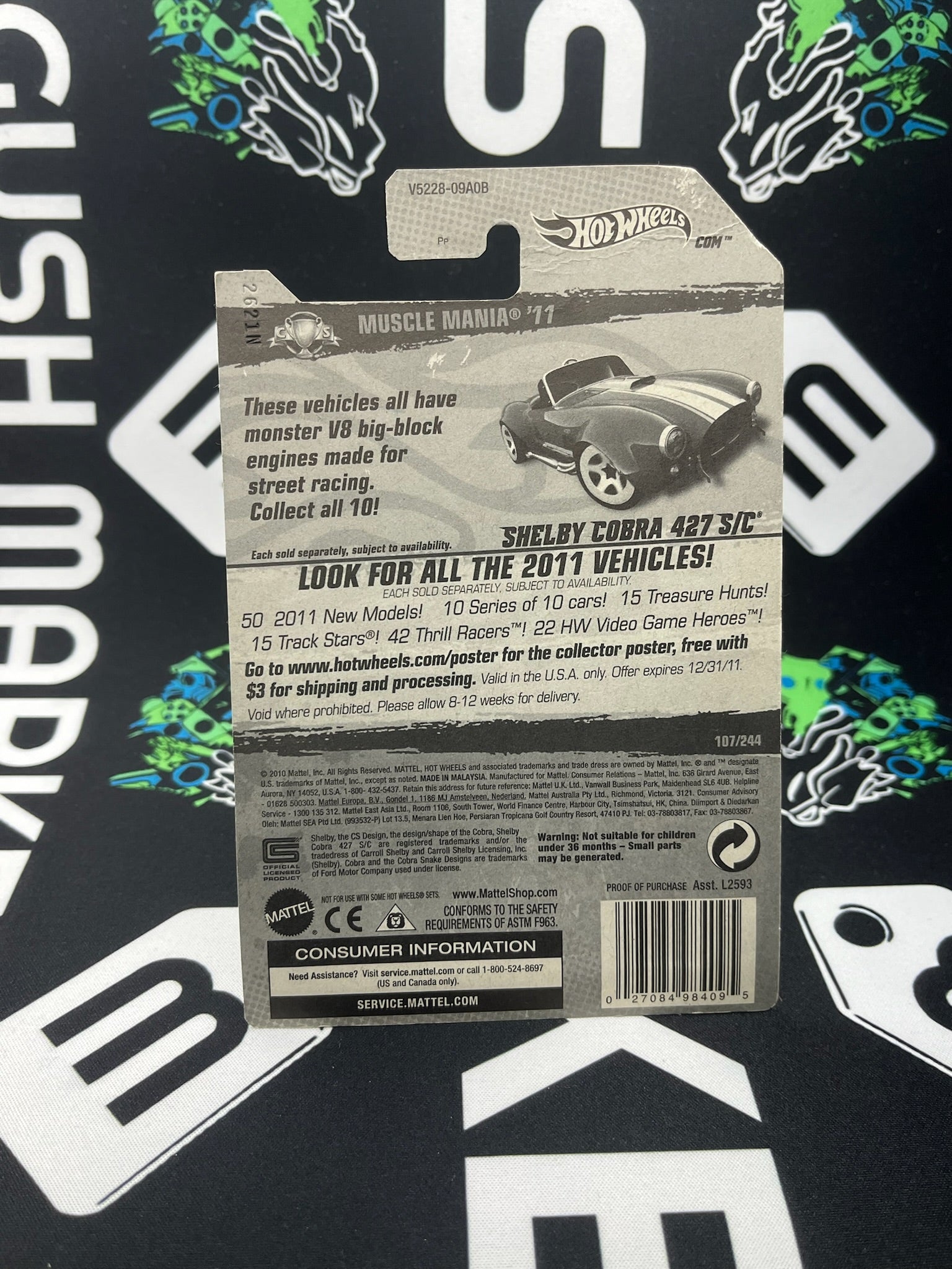 HOT WHEELS Shelby Cobra 427 S/C - Teal