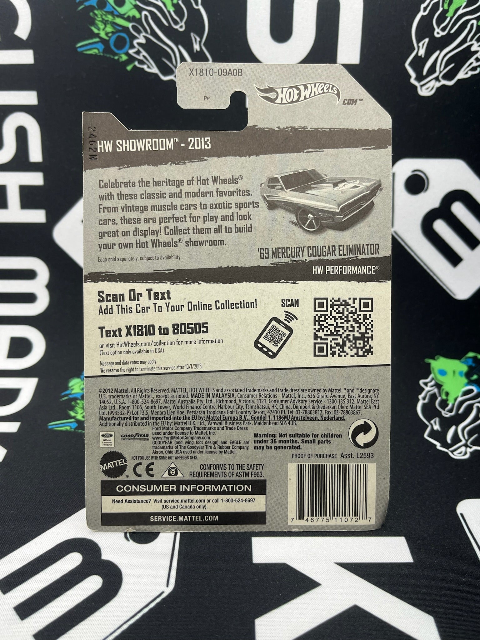 HOT WHEELS ‘69 Mercury Cougar Eliminator