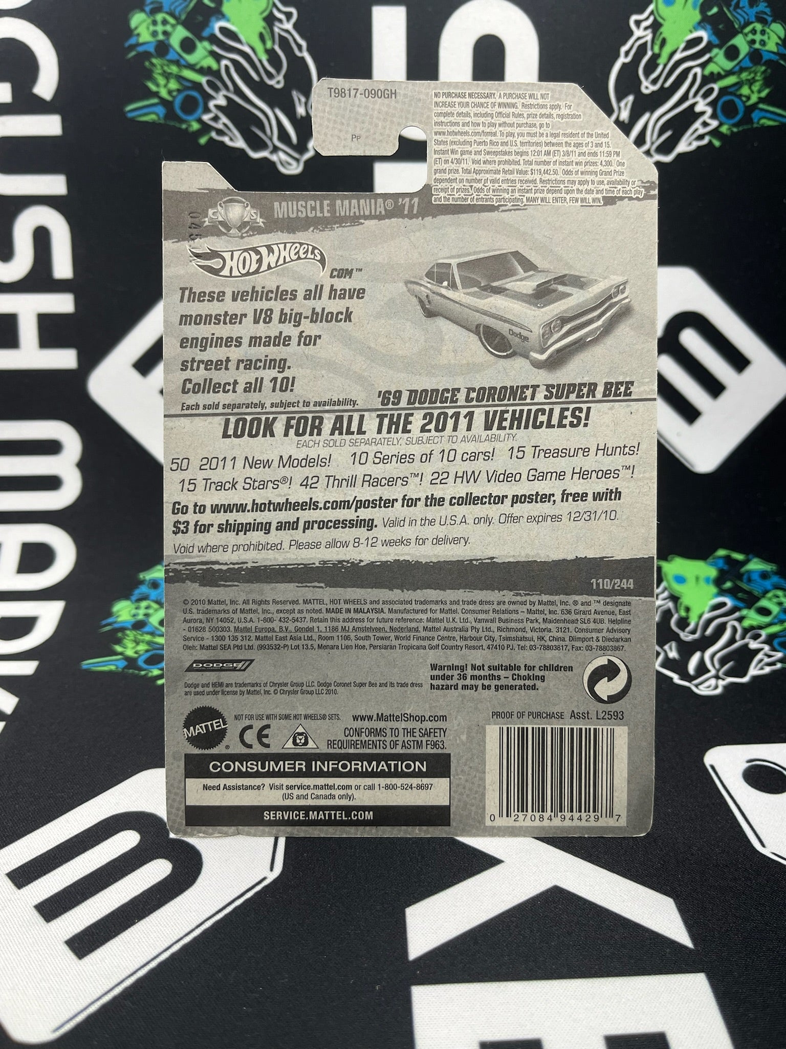 HOT WHEELS ‘69 Dodge Coronet Super Bee - Green