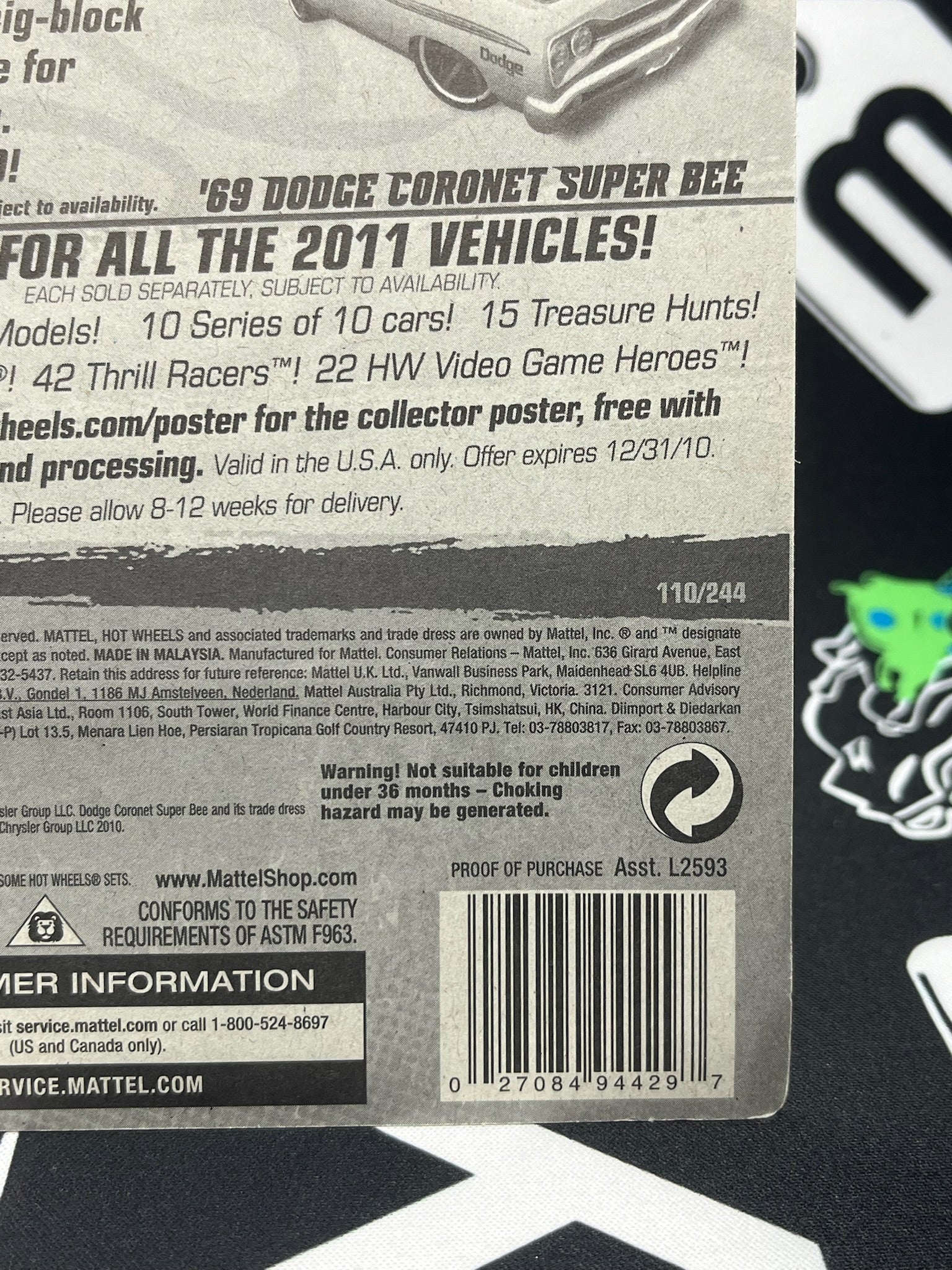 HOT WHEELS ‘69 Dodge Coronet Super Bee - Green