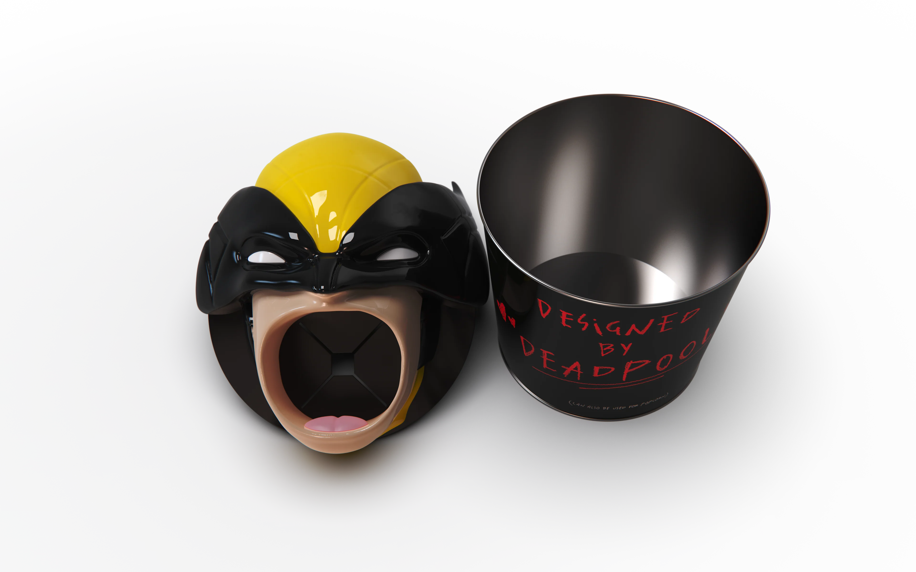 AMC THEATRES Wolverine Popcorn Container designed by Deadpool