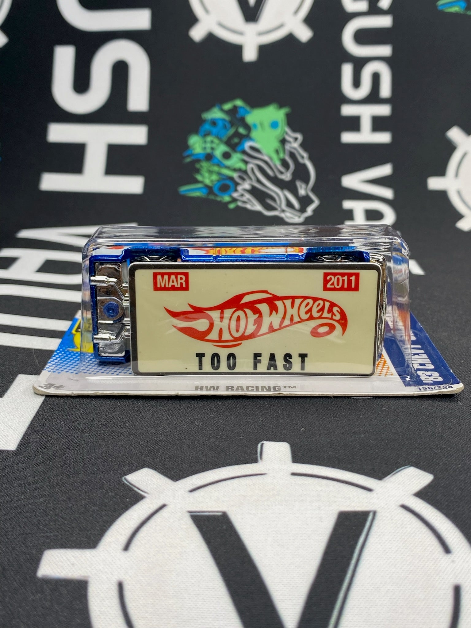 HOT WHEELS ‘83 Chevy Silverado - License Plate Included “Too Fast”