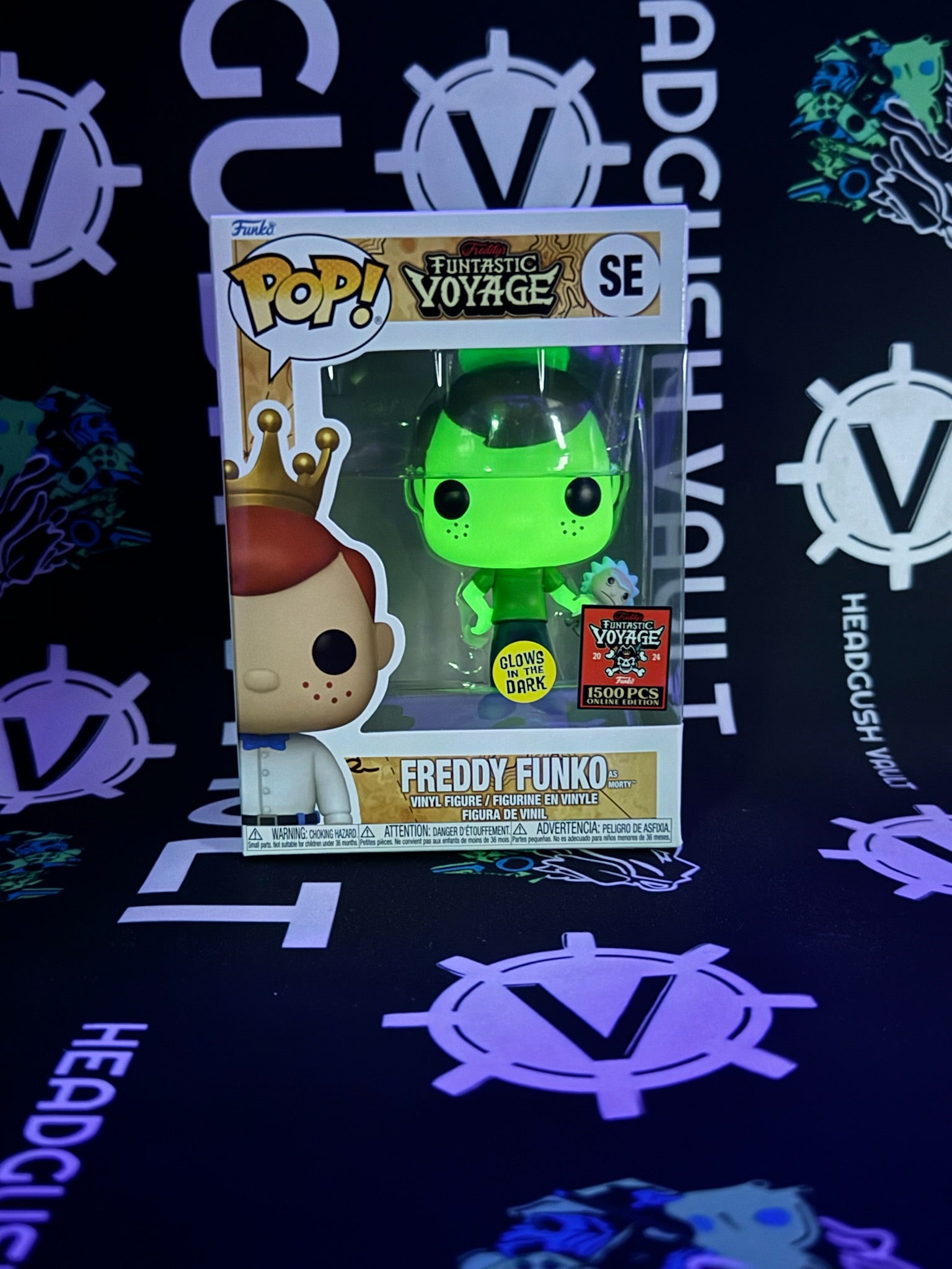 POP Freddy Funko As Morty (Funtastic Voyage - Box of Fun) - Glow In The Dark