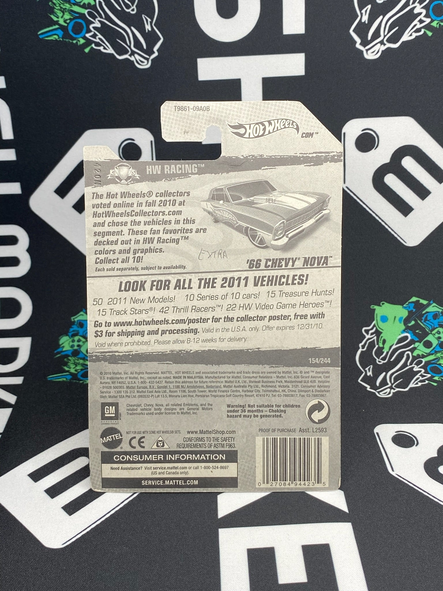 HOT WHEELS ‘66 Chevy Nova - Blue