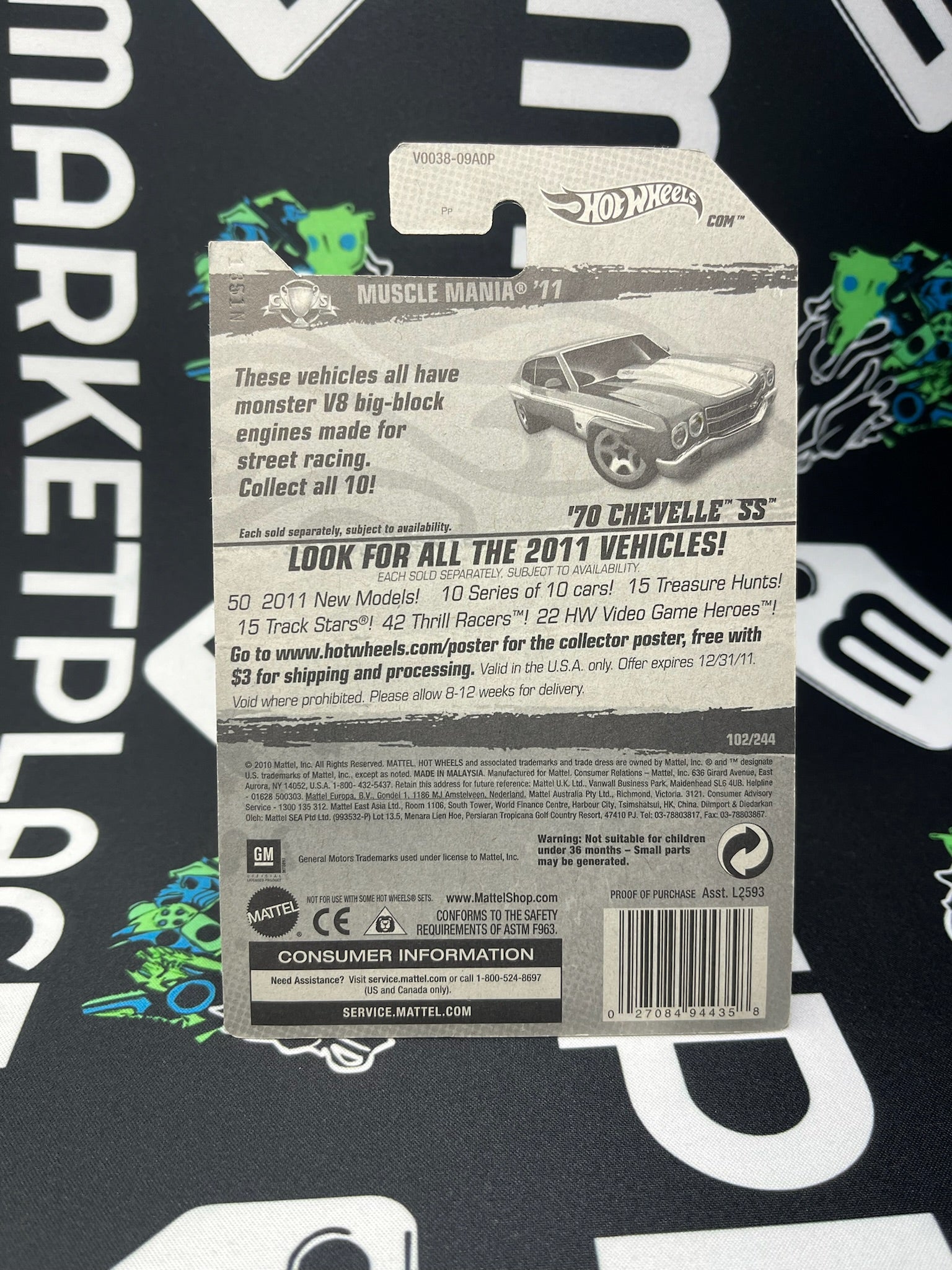 HOT WHEELS ‘70 Chevelle SS - Green