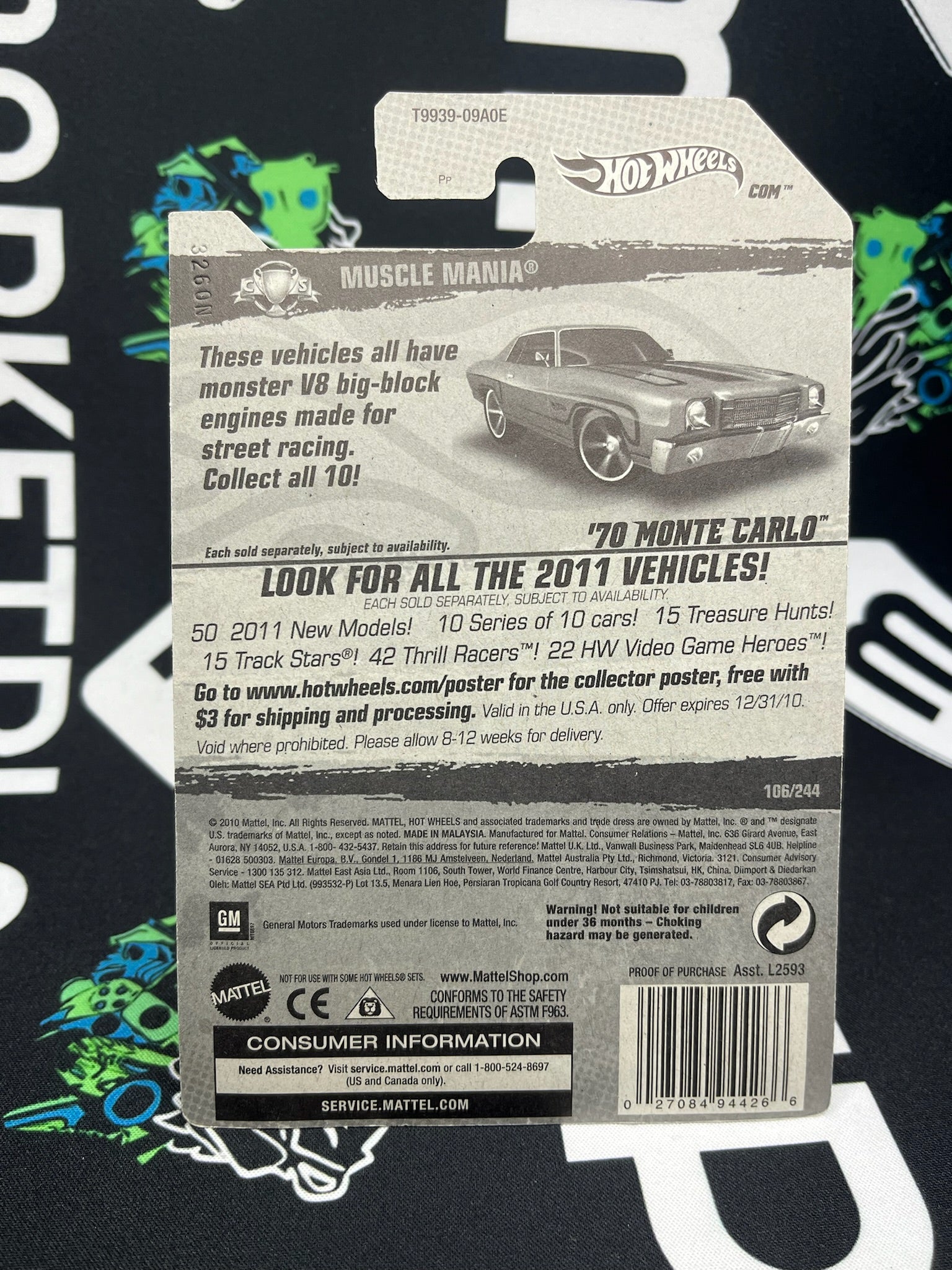 HOT WHEELS ‘70 Monte Carlo - Orange