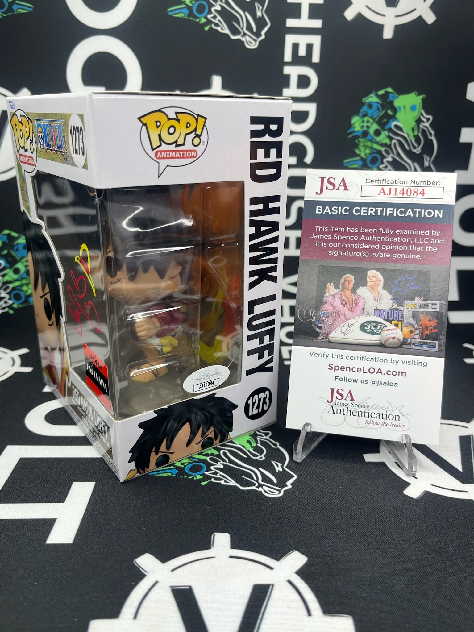 POP Red Hawk Luffy (AAA Anime) - Signed - Red