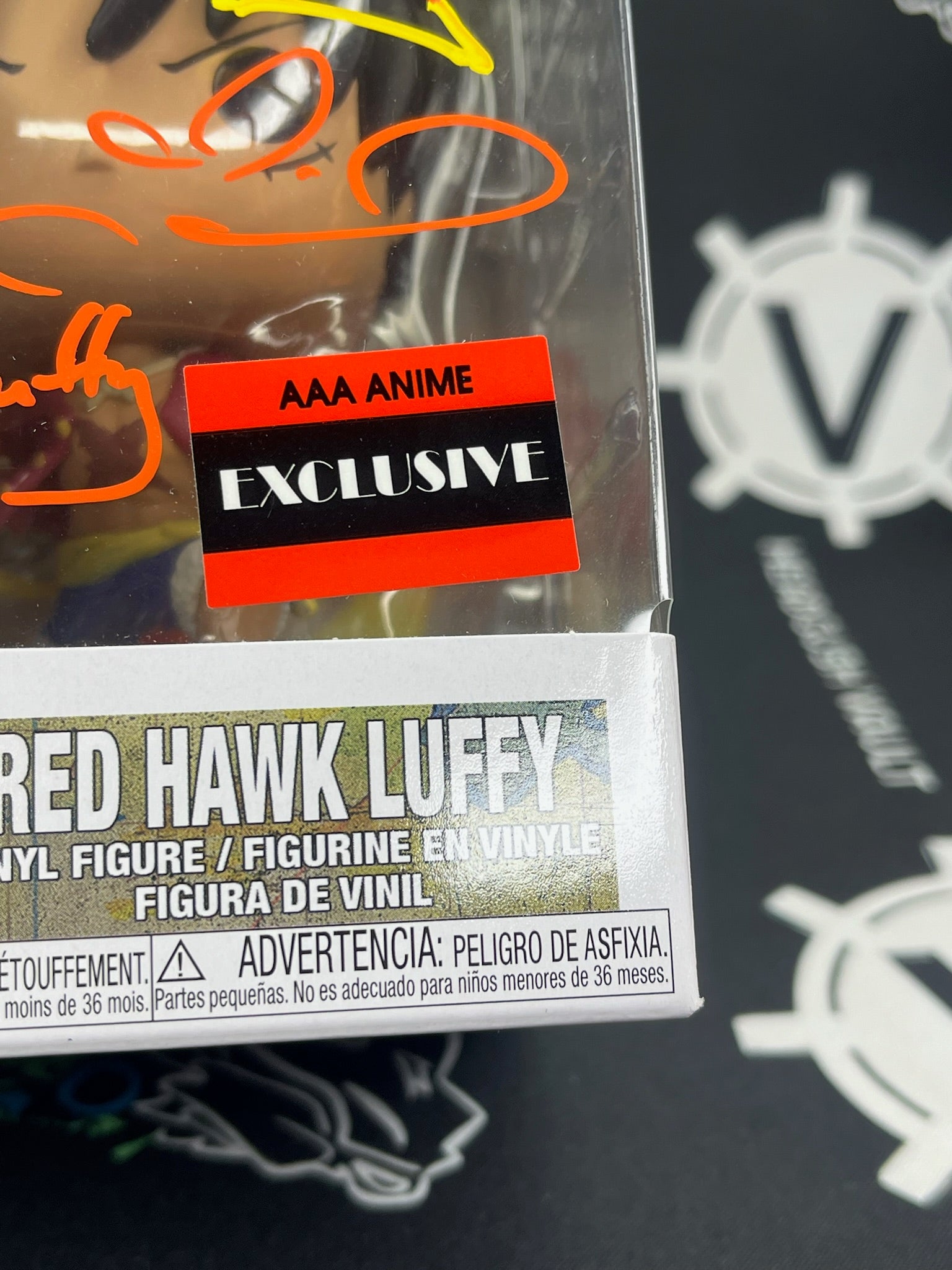 POP Red Hawk Luffy (AAA Anime) - Signed - Orange