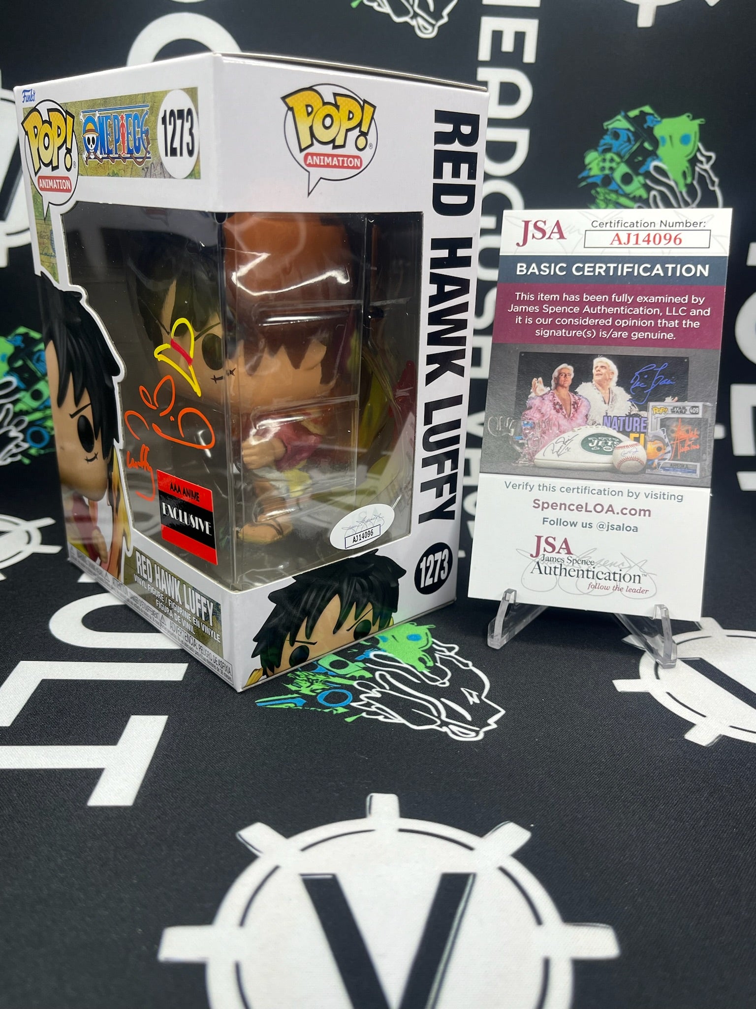 POP Red Hawk Luffy (AAA Anime) - Signed - Orange